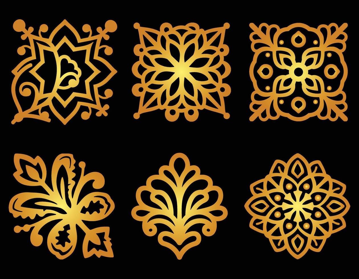 Elegant Luxury Stylized ornament seal Background vector