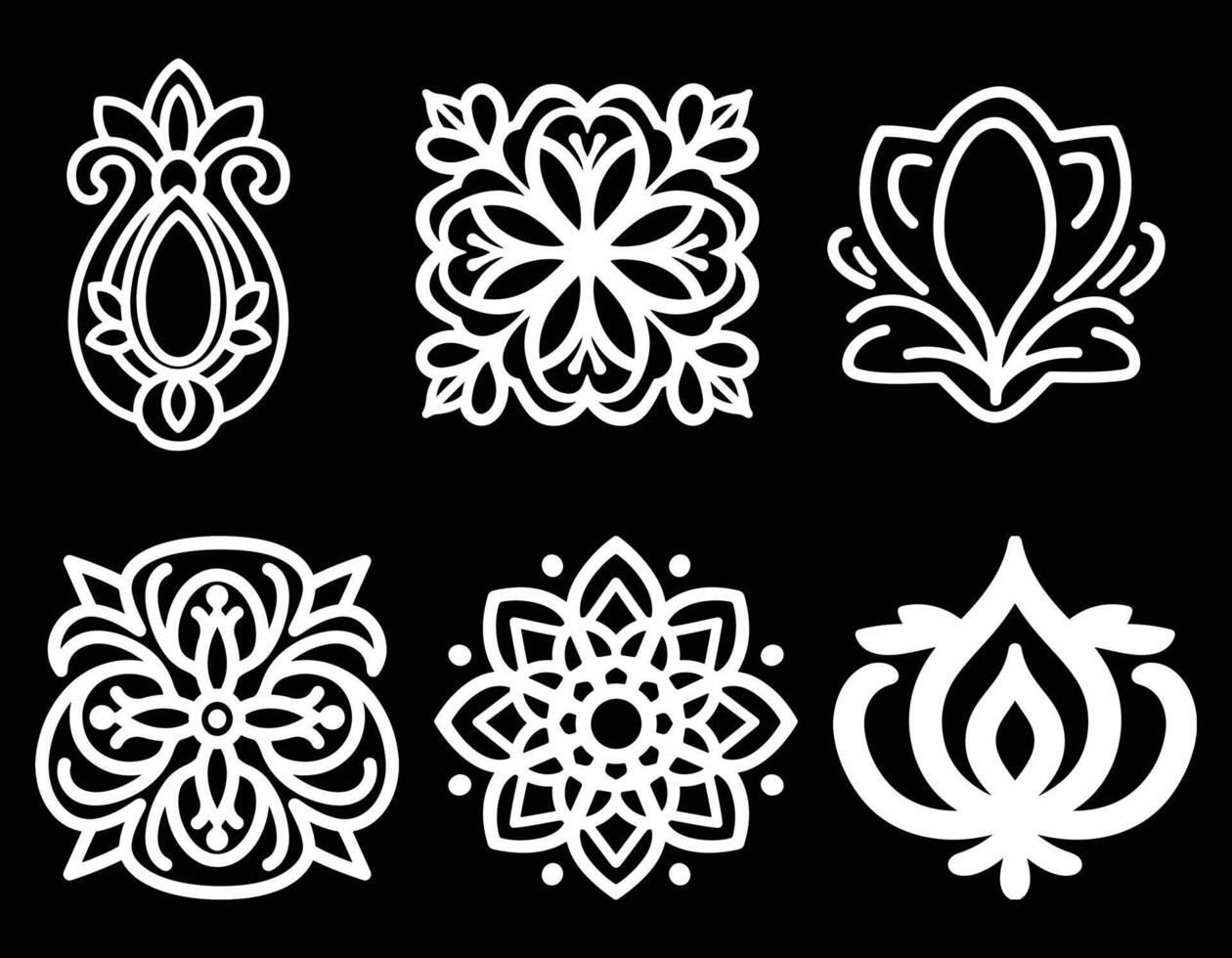Luxury ornamental Floral Design Elements vector