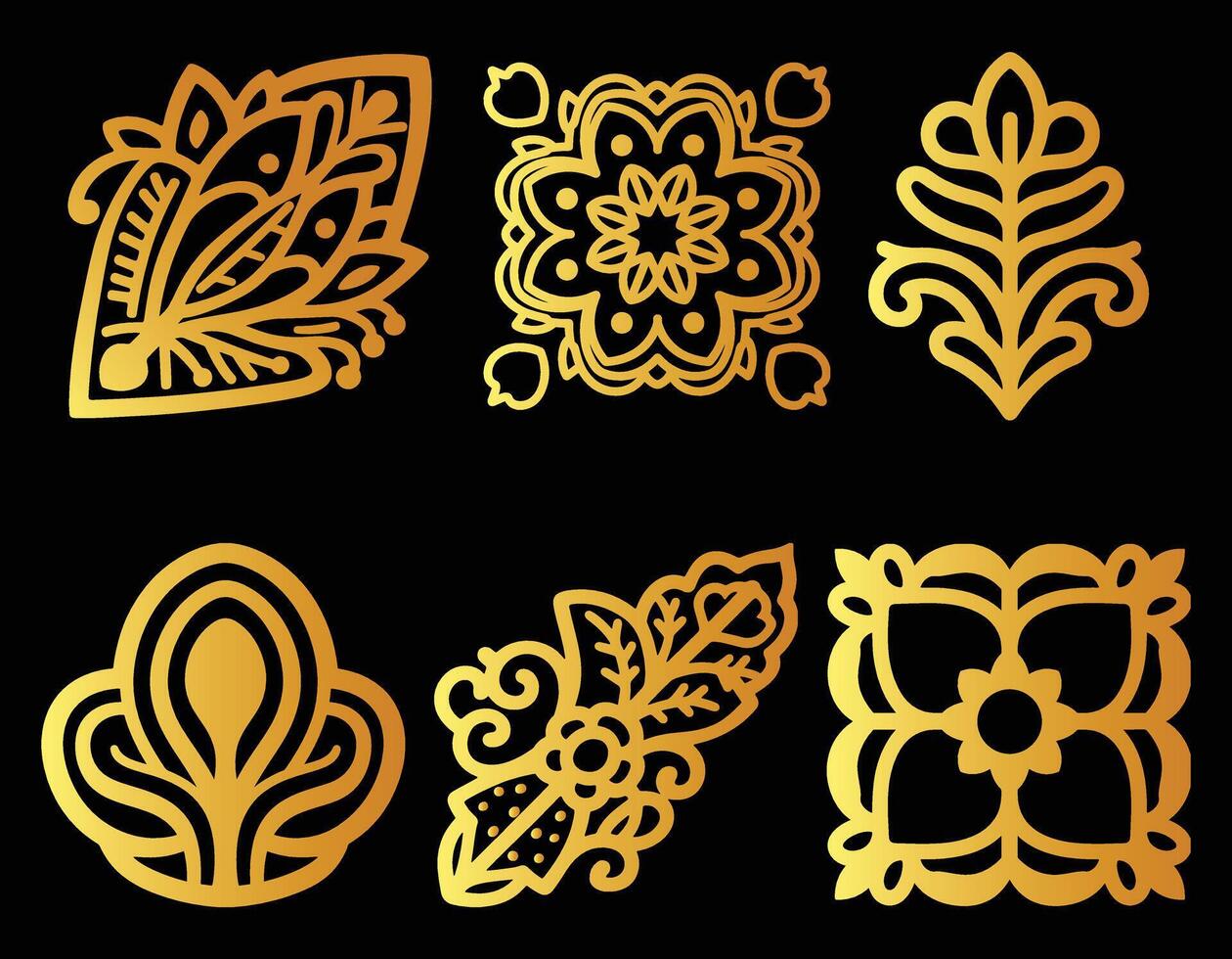 Stylized ornament seal Background vector