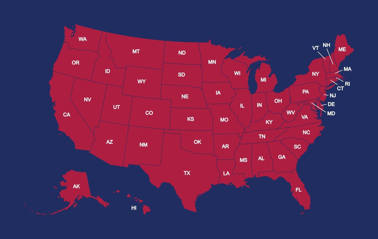 Infographic Design USA With States vector