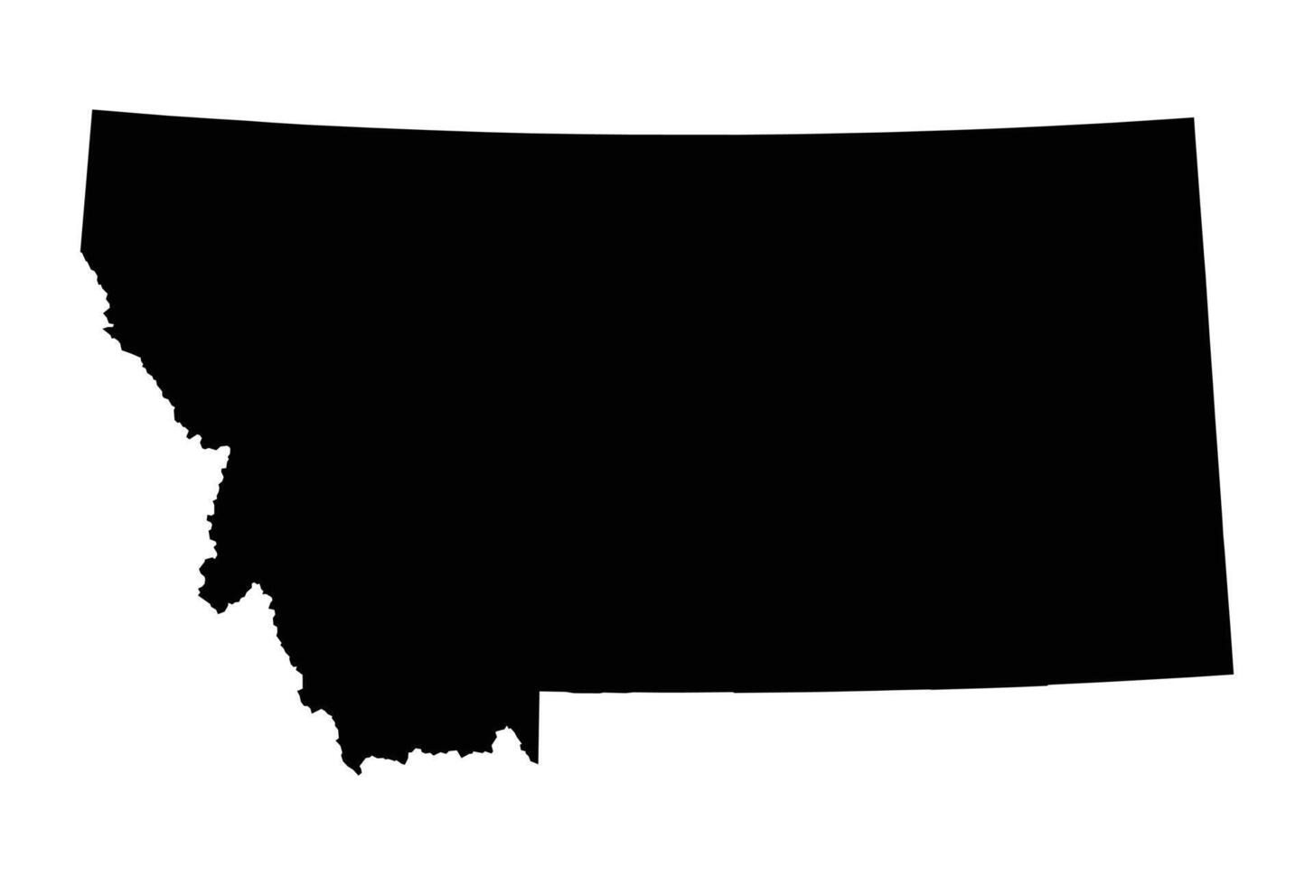 Montana Black Map Design vector
