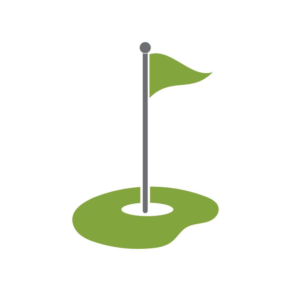 Golf Icon Logo Green Sport vector