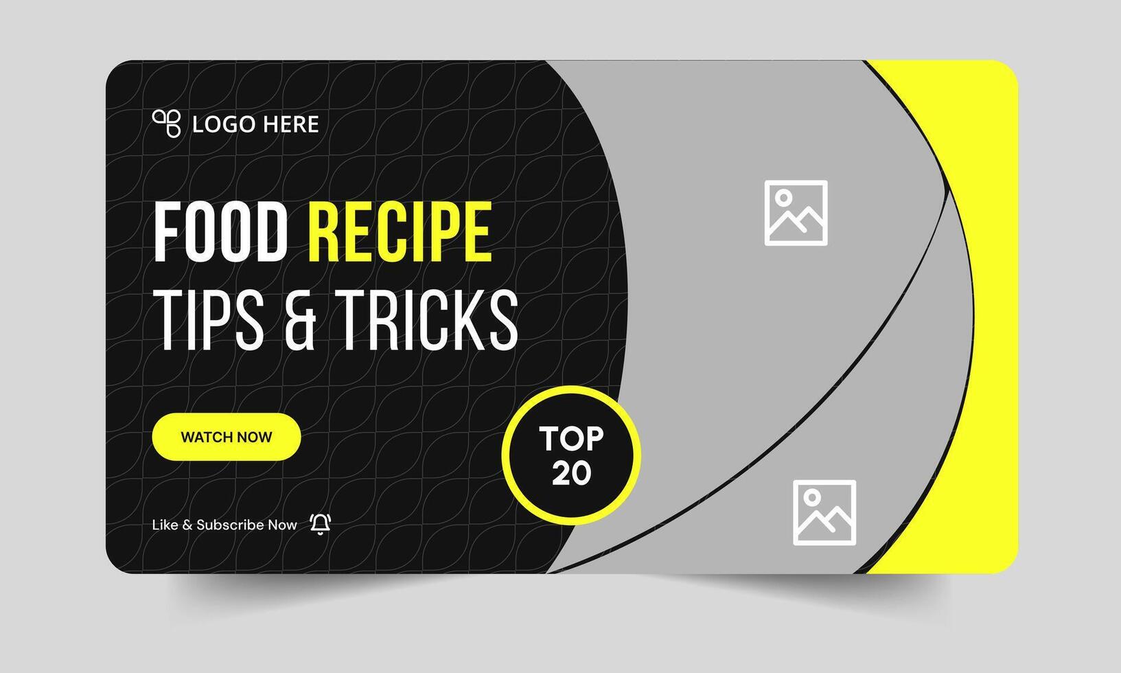 Food recipe tips and tricks cover banner design, delicious food recipe tips and tricks cover banner design, editable eps 10 file format vector