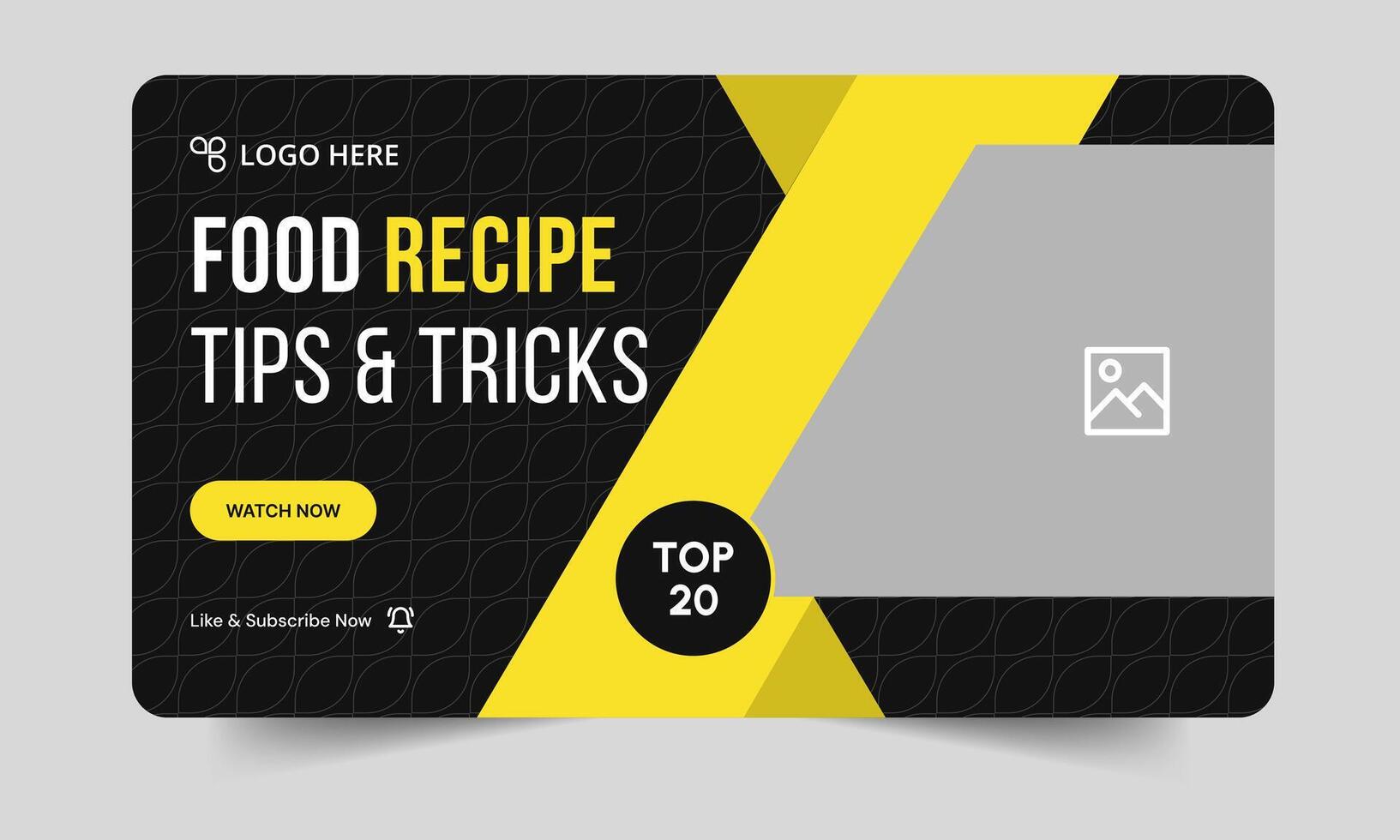 Best food recipe tips and tricks cover banner design, delicious food recipe tips and tricks cover banner design, editable eps 10 file format vector