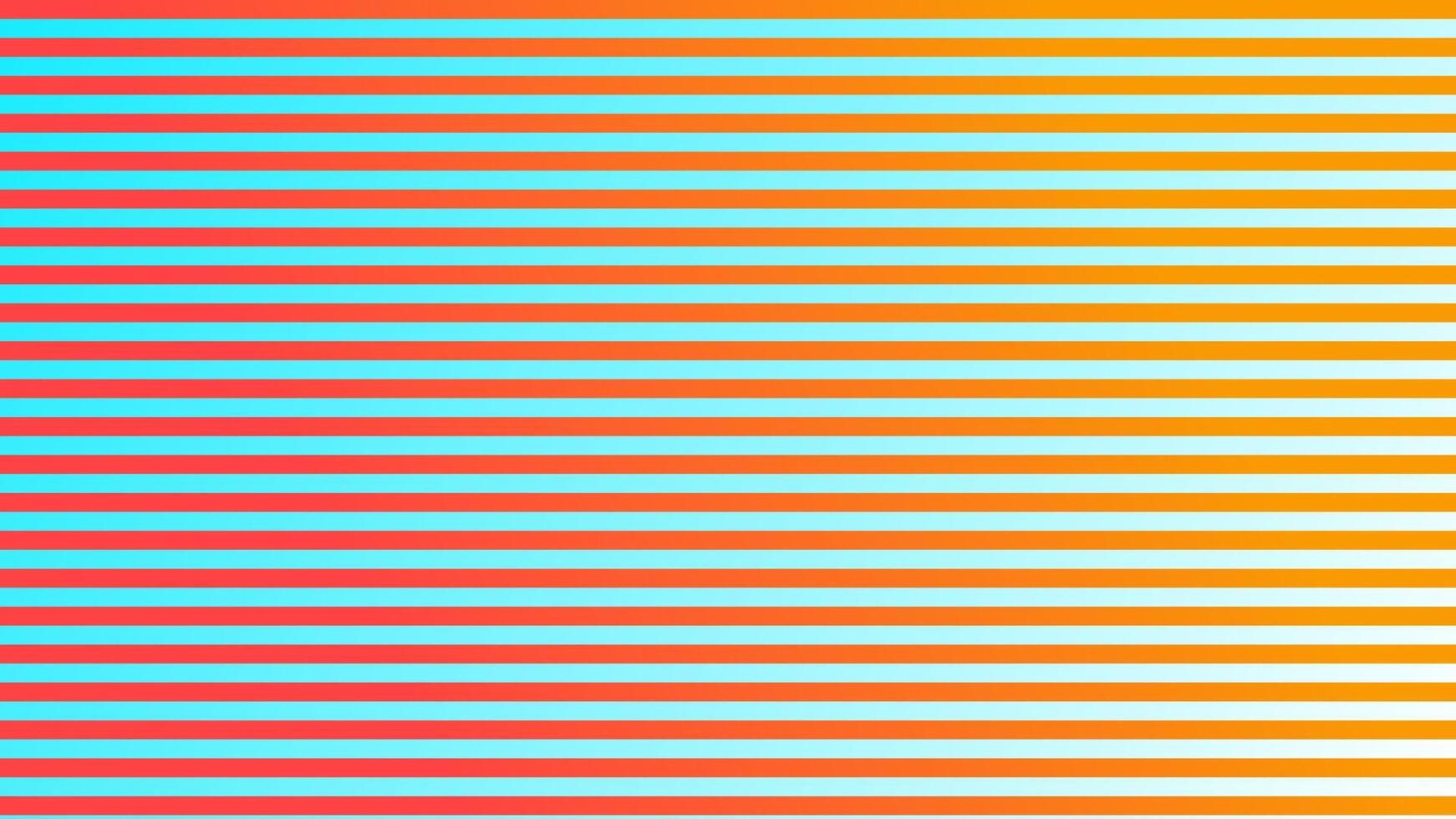 Colorful wavy stripes in orange, cyan, and yellow tones, with a retro abstract touch, capturing energy and rhythm, suitable for wallpaper or product wrapping. vector