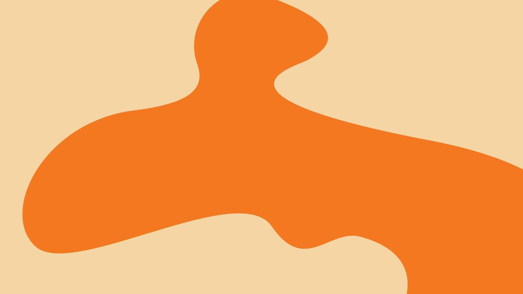 Orange abstract splash background vector