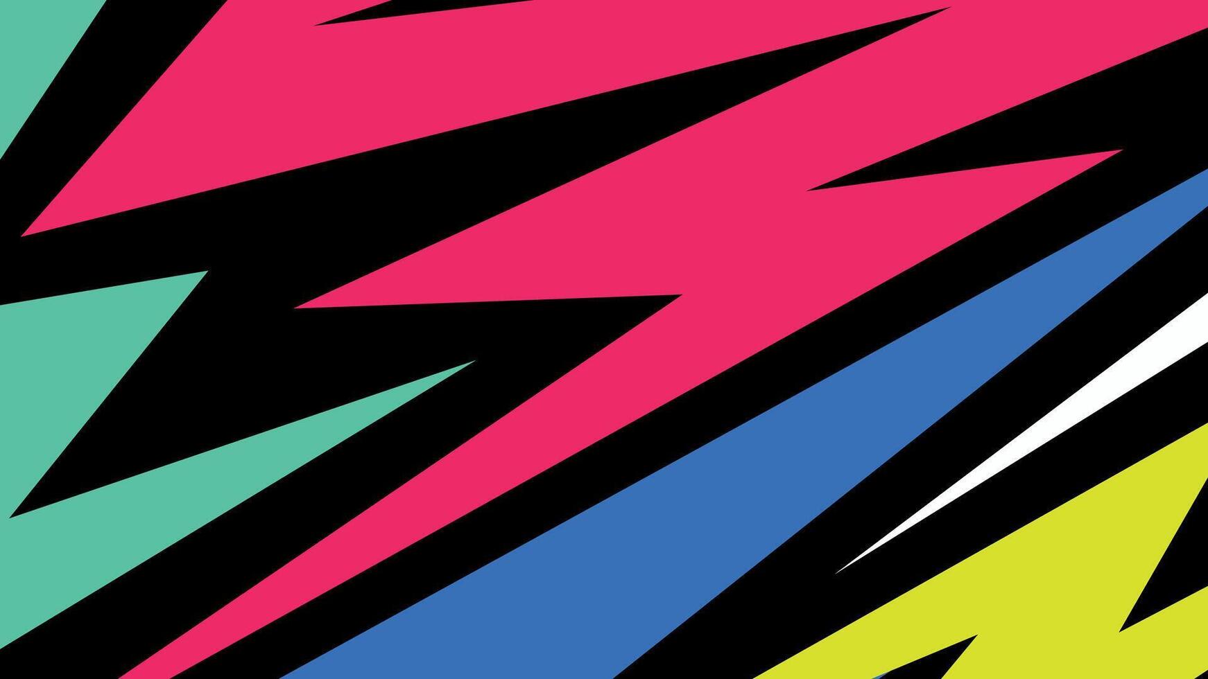 Colorful angular explosion background vector