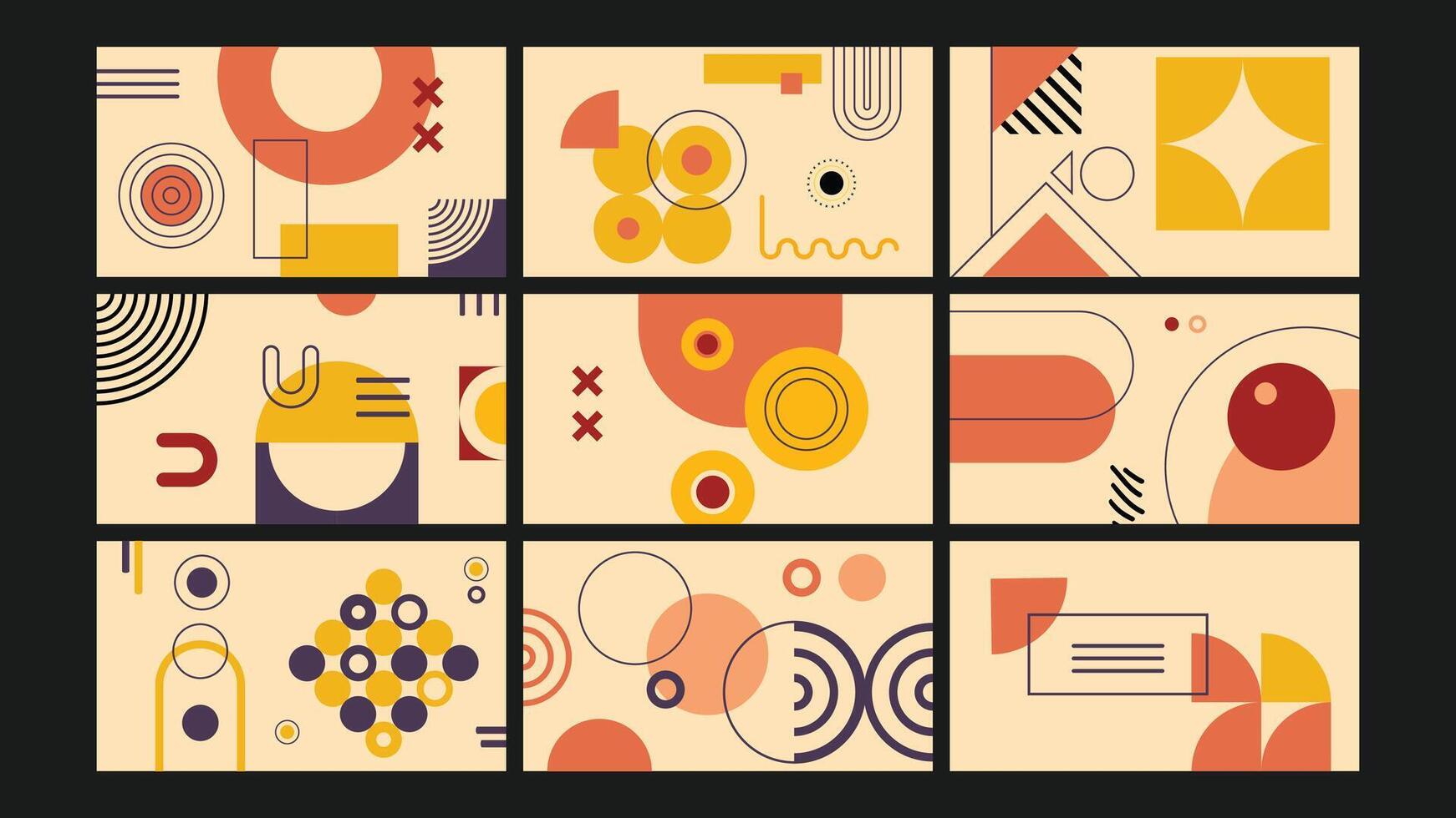 Minimal Abstract Geometric Background Set vector