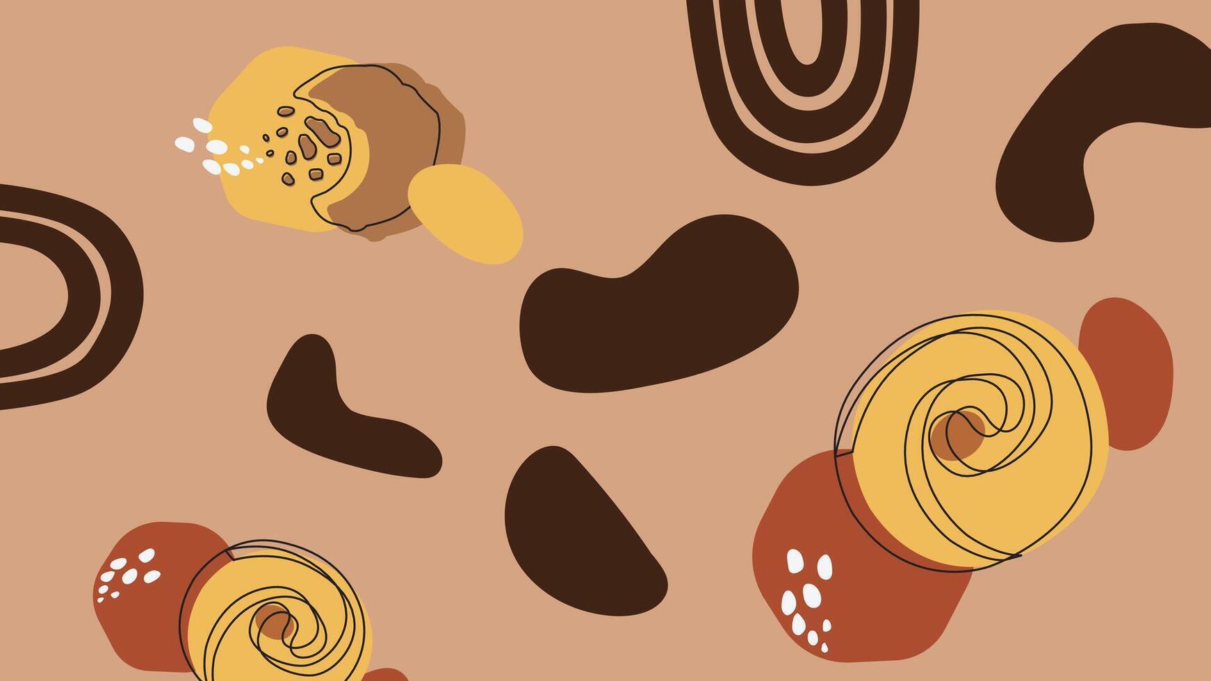 Gingerbread and candy heart cookie background vector