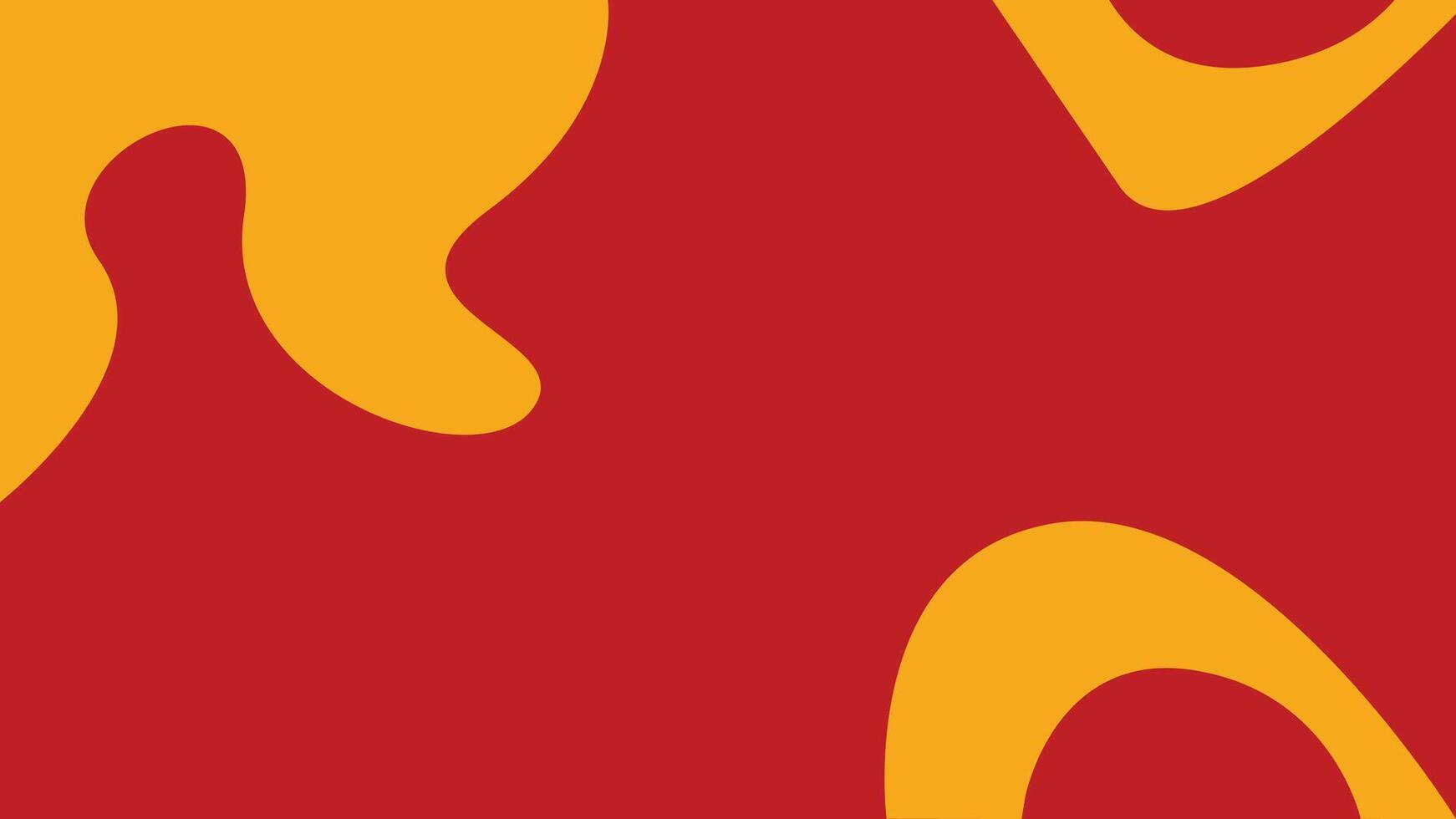 Red and yellow soft blob background vector