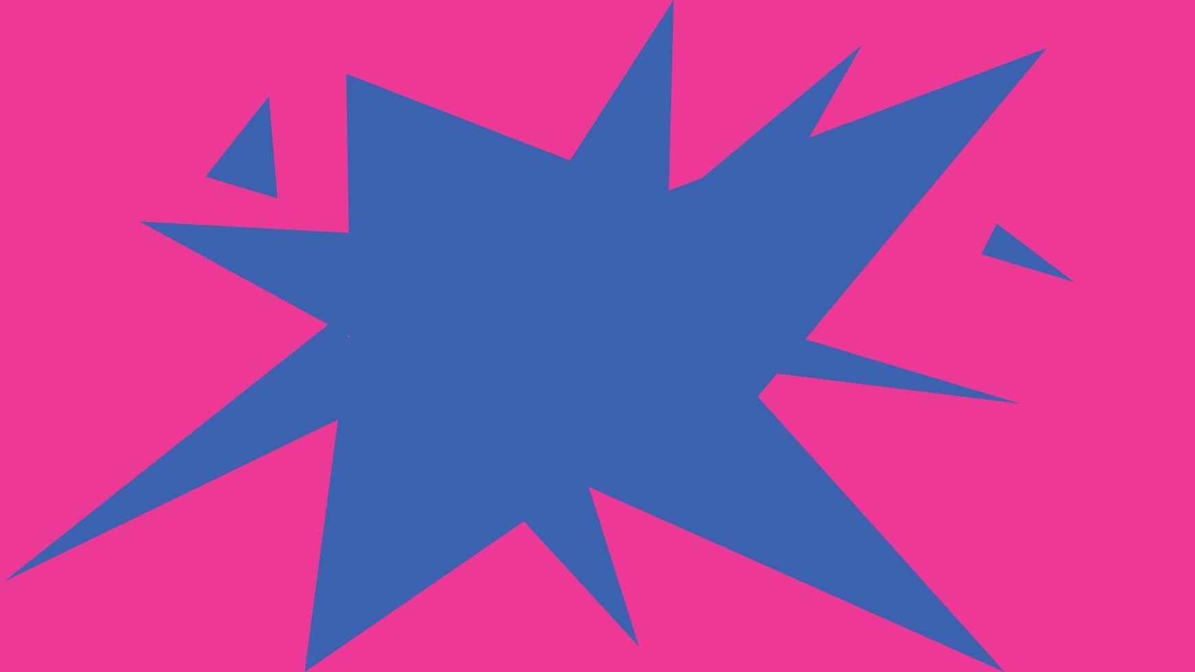 Blue burst on pink background vector