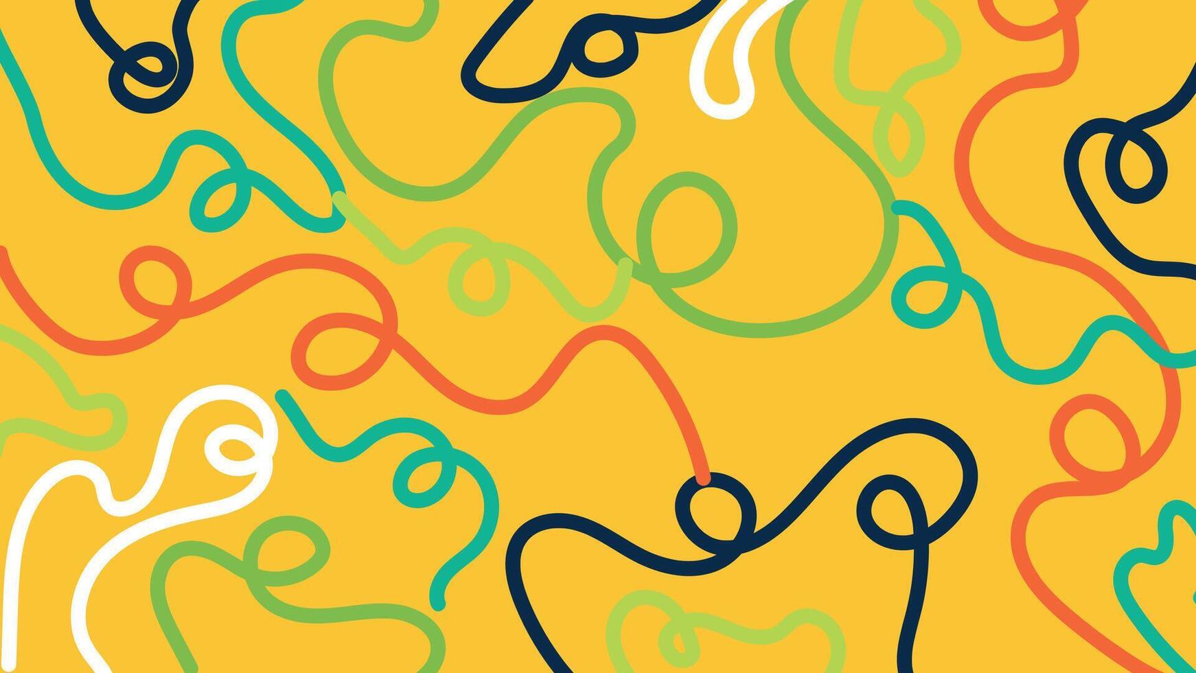Dark abstract squiggle background vector