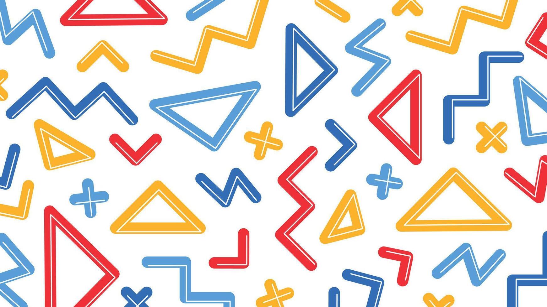 Retro spiral and zigzag background vector