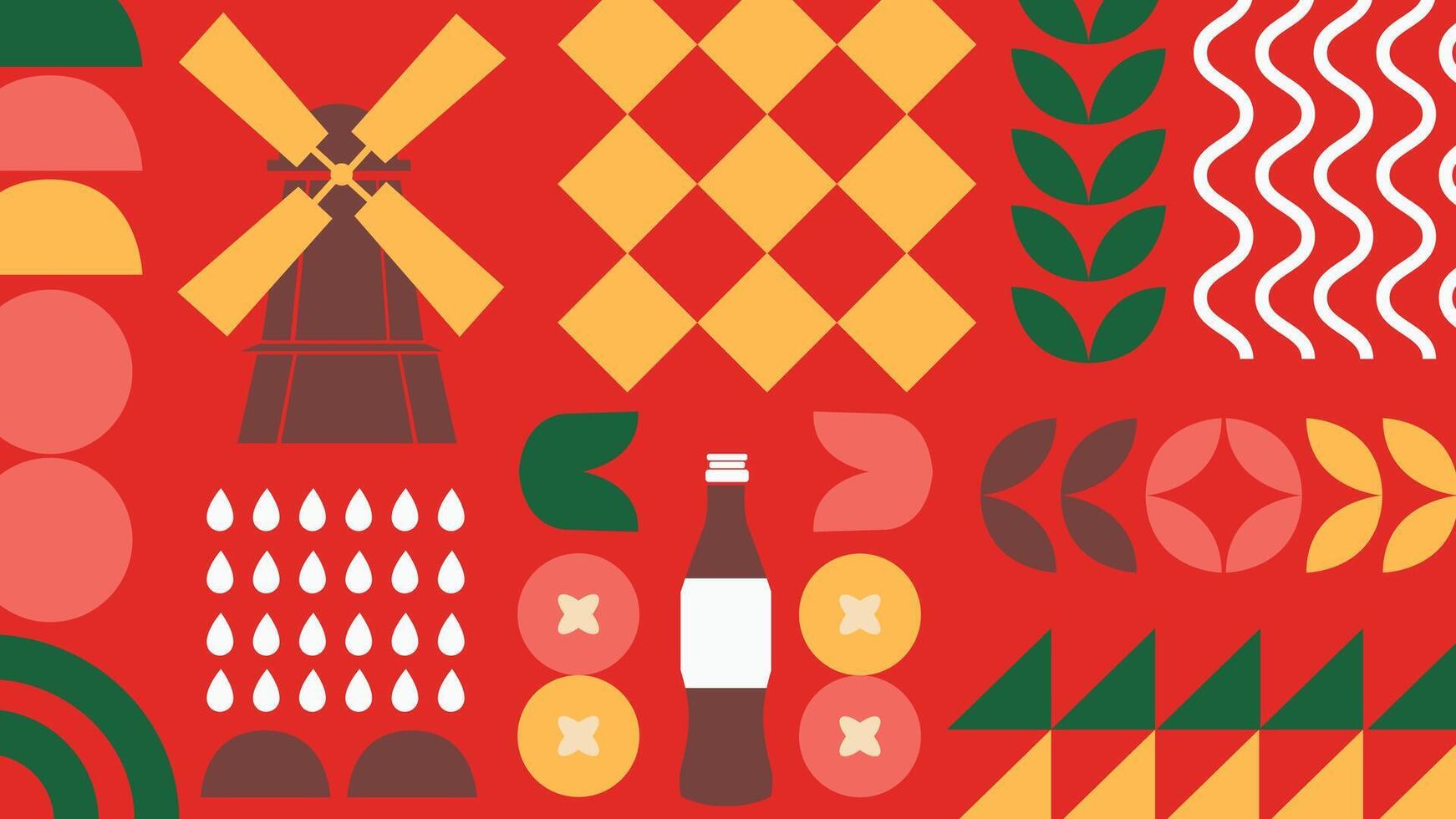 Playful pizza slice background vector