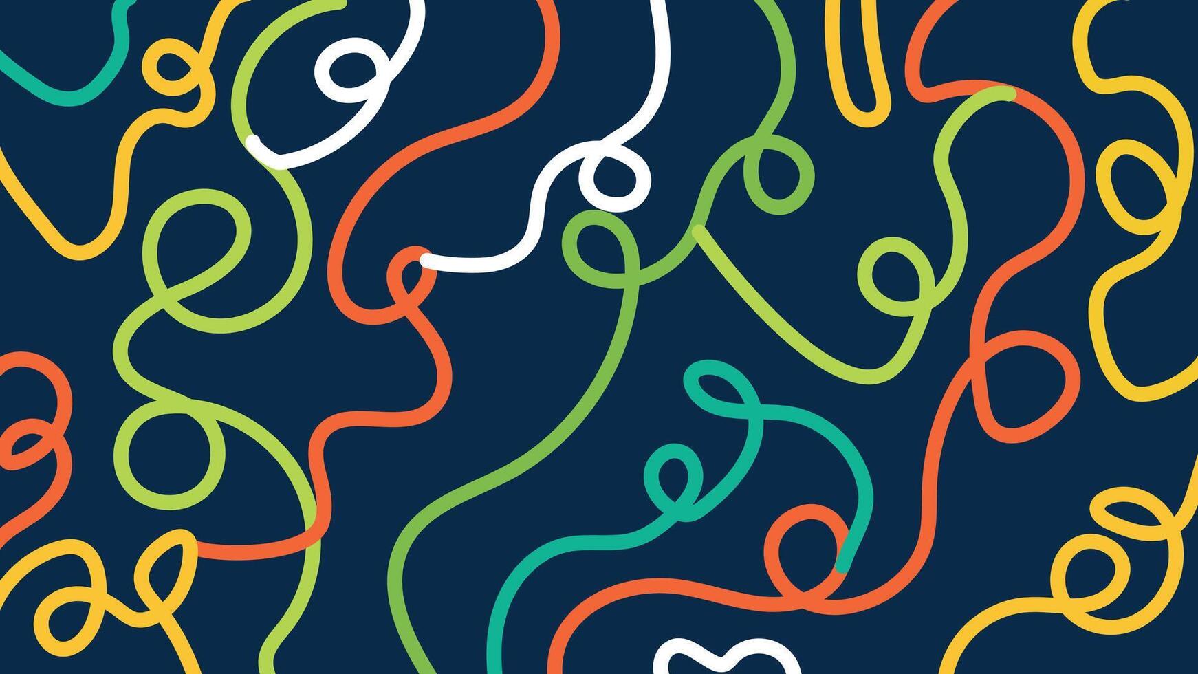 Lime green squiggle background vector
