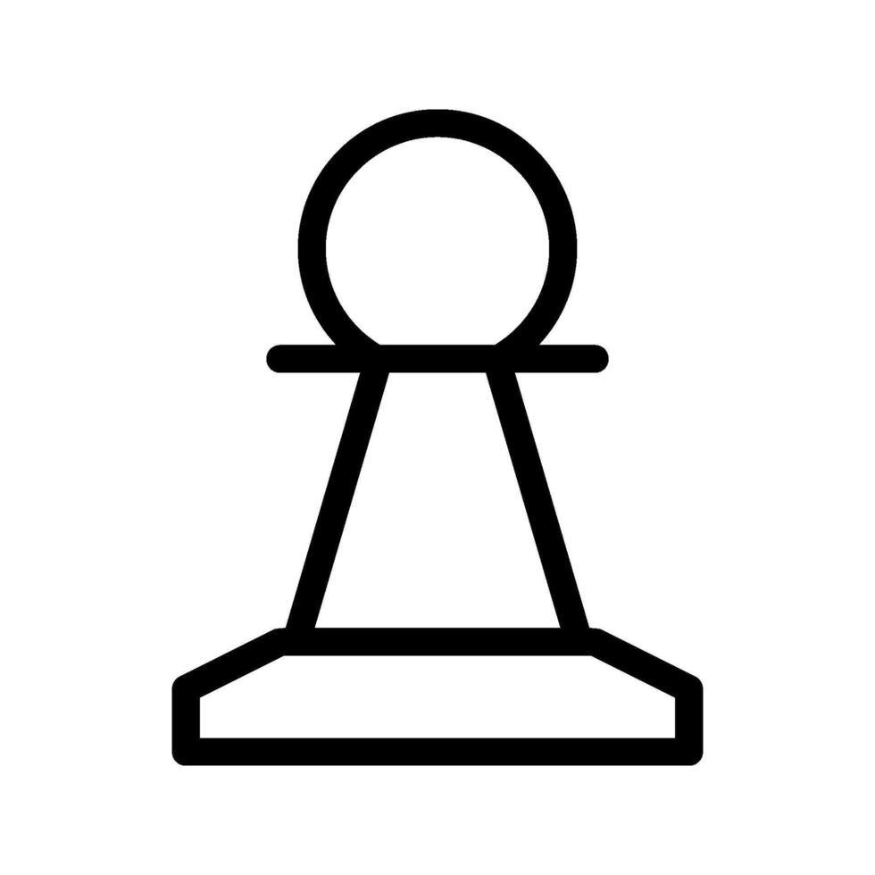 Chess Piece icon. sign for mobile concept and web design. illustration vector