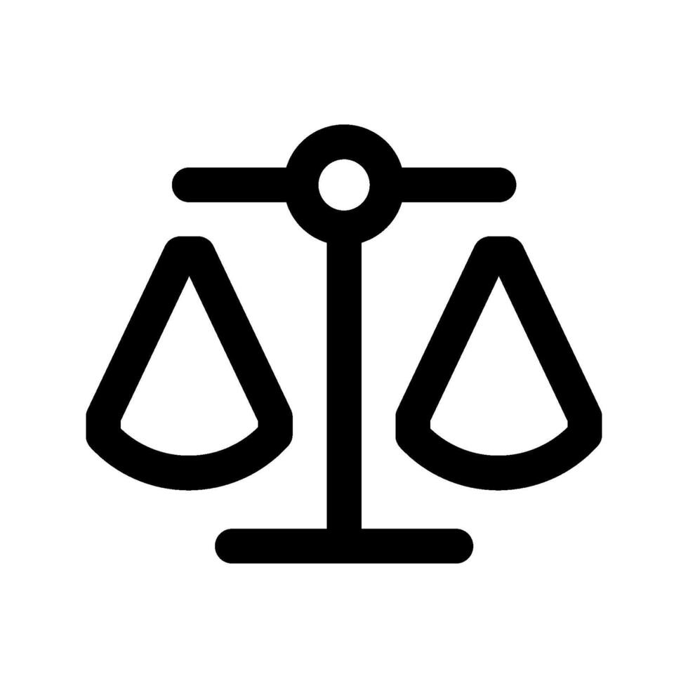 Scales icon . for mobile concept and web design on white background vector