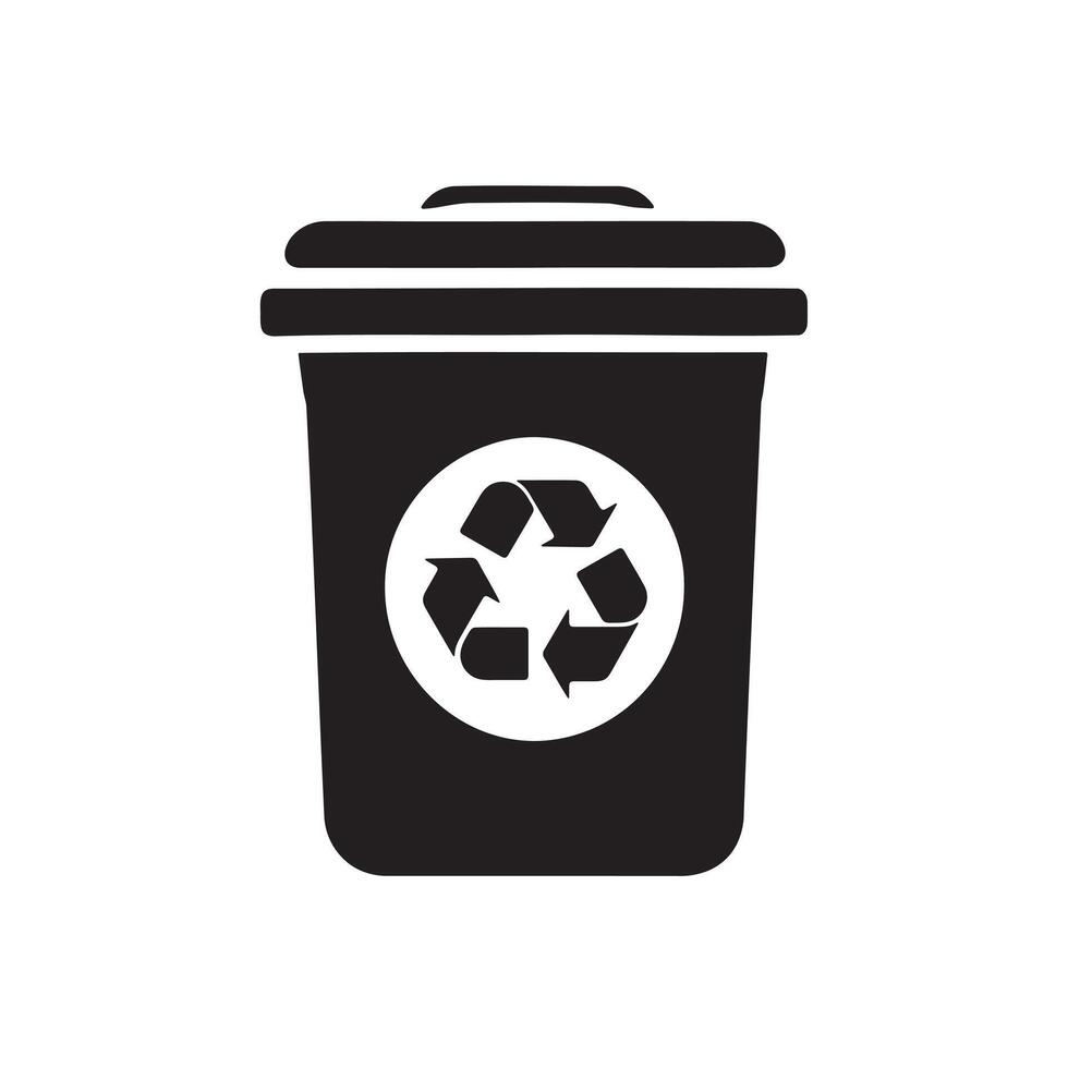 Recycle Bin Icon for Waste Management Apps, Websites and Branding vector