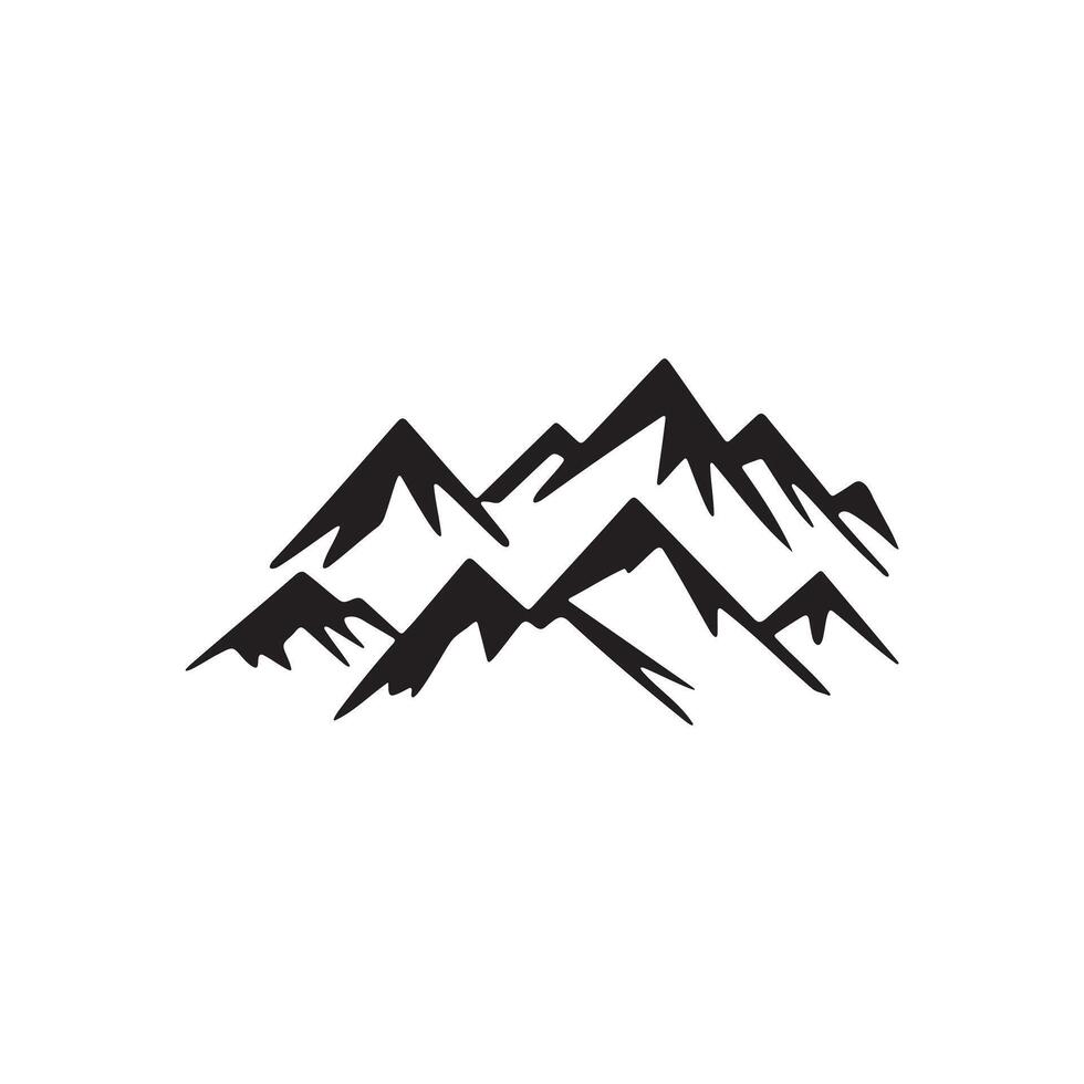 Mountain Icon for Logos, Apps, and UI Design vector