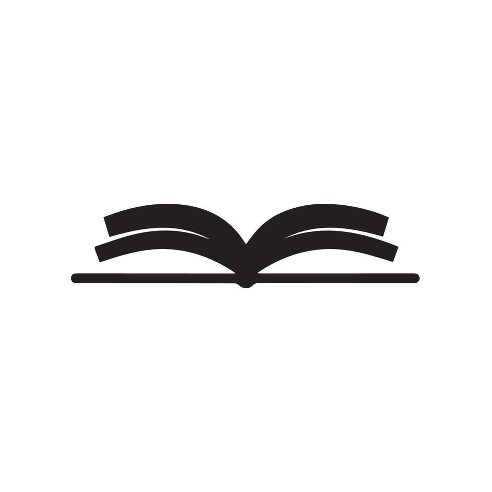 Open Book Icon for Academic, Reading and UI Projects vector