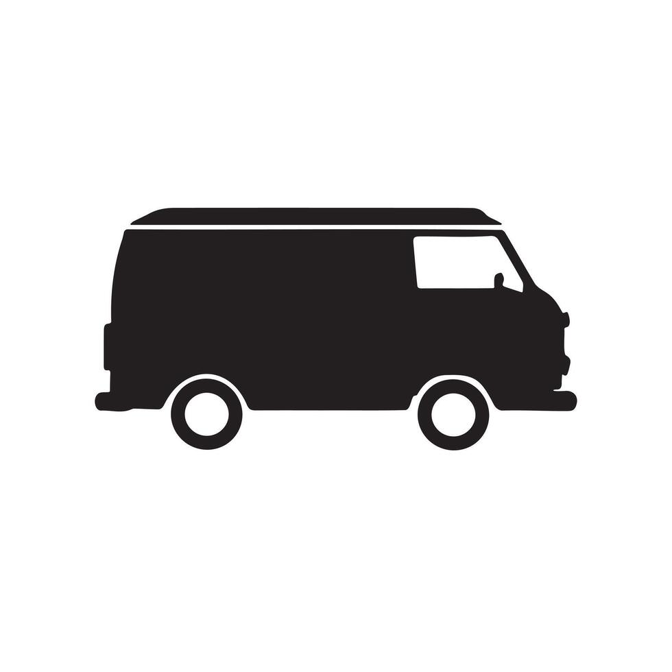 Compact Van Icon for Logistics and Fleet Design vector
