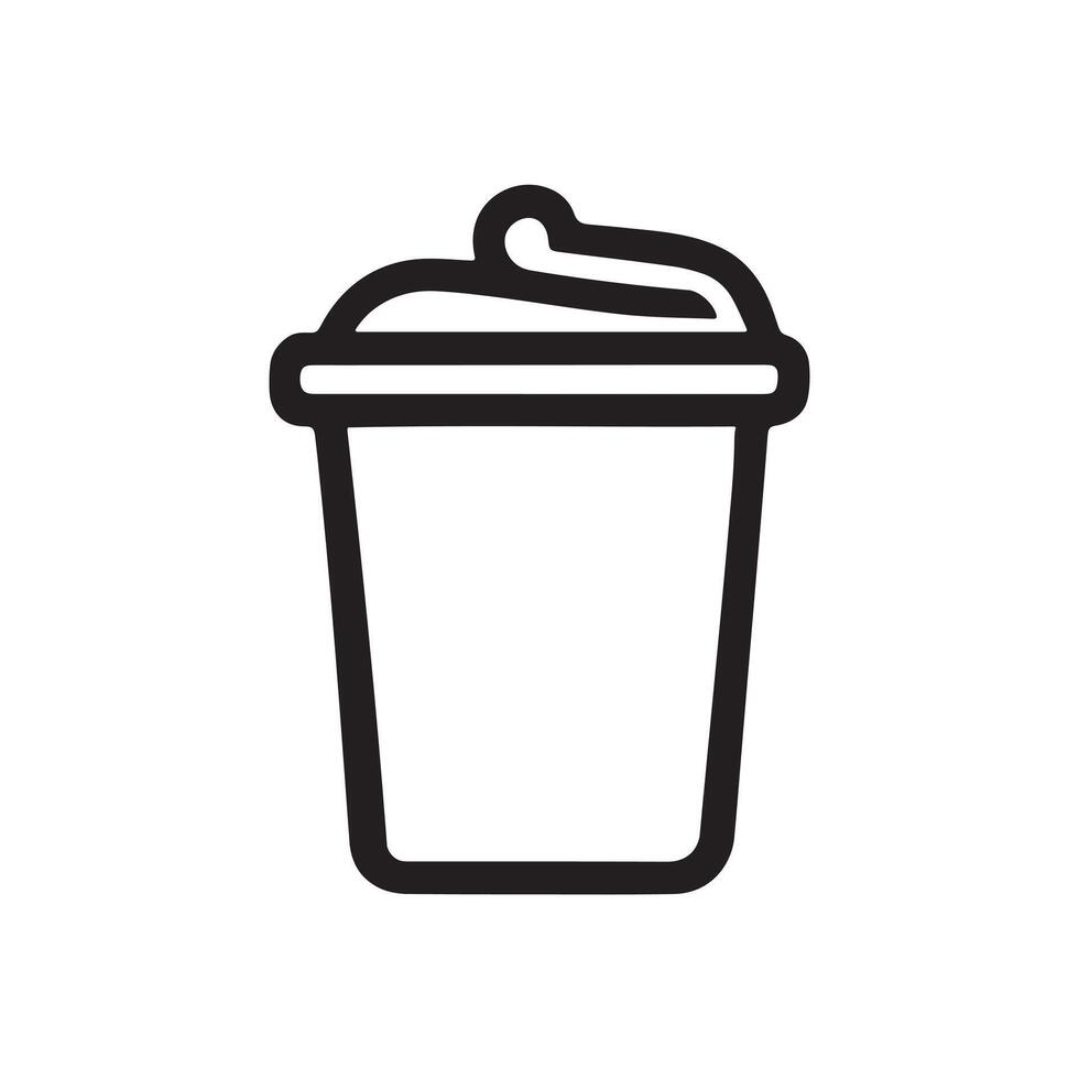 Recycle Bin Icon for Waste Management and Environmental Design vector