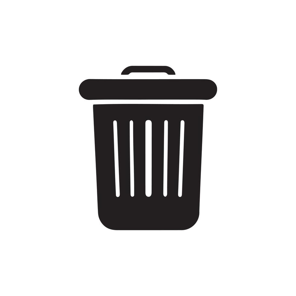 Recycle Bin Icon for Waste Disposal, Recycling and Eco Apps vector