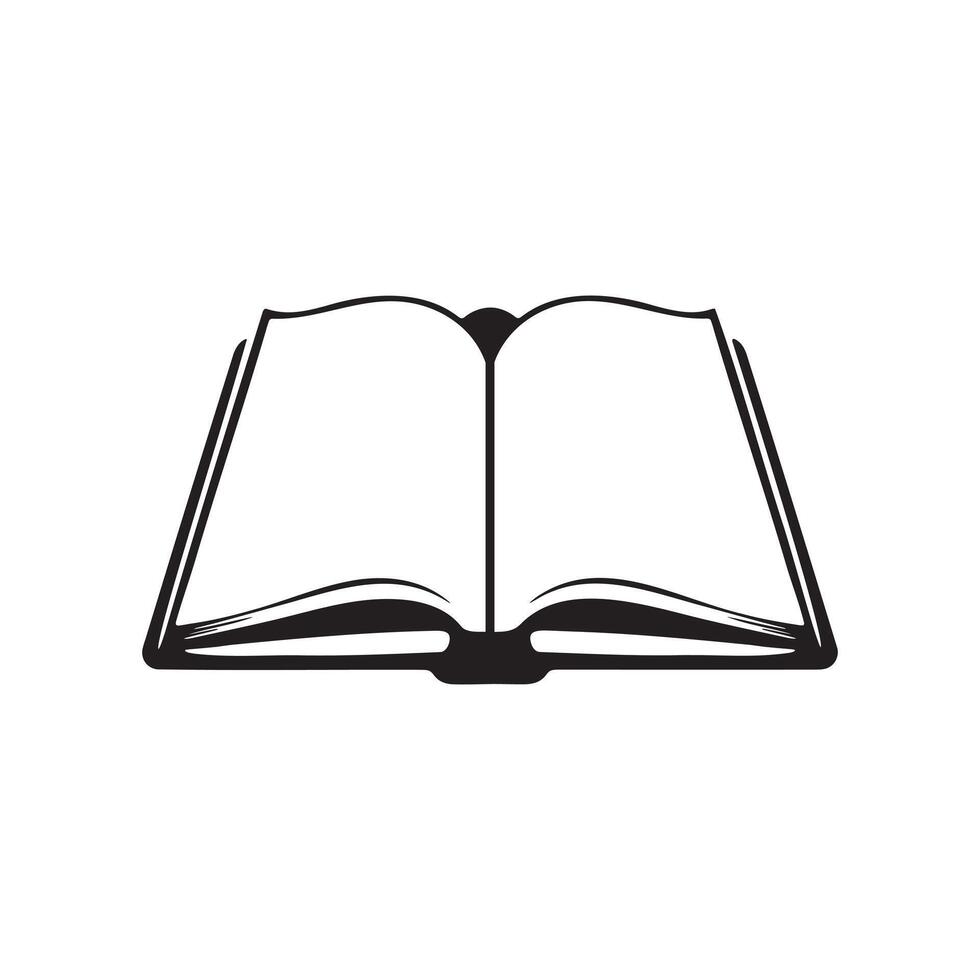 Open Book Icon for Study and Academic Use vector