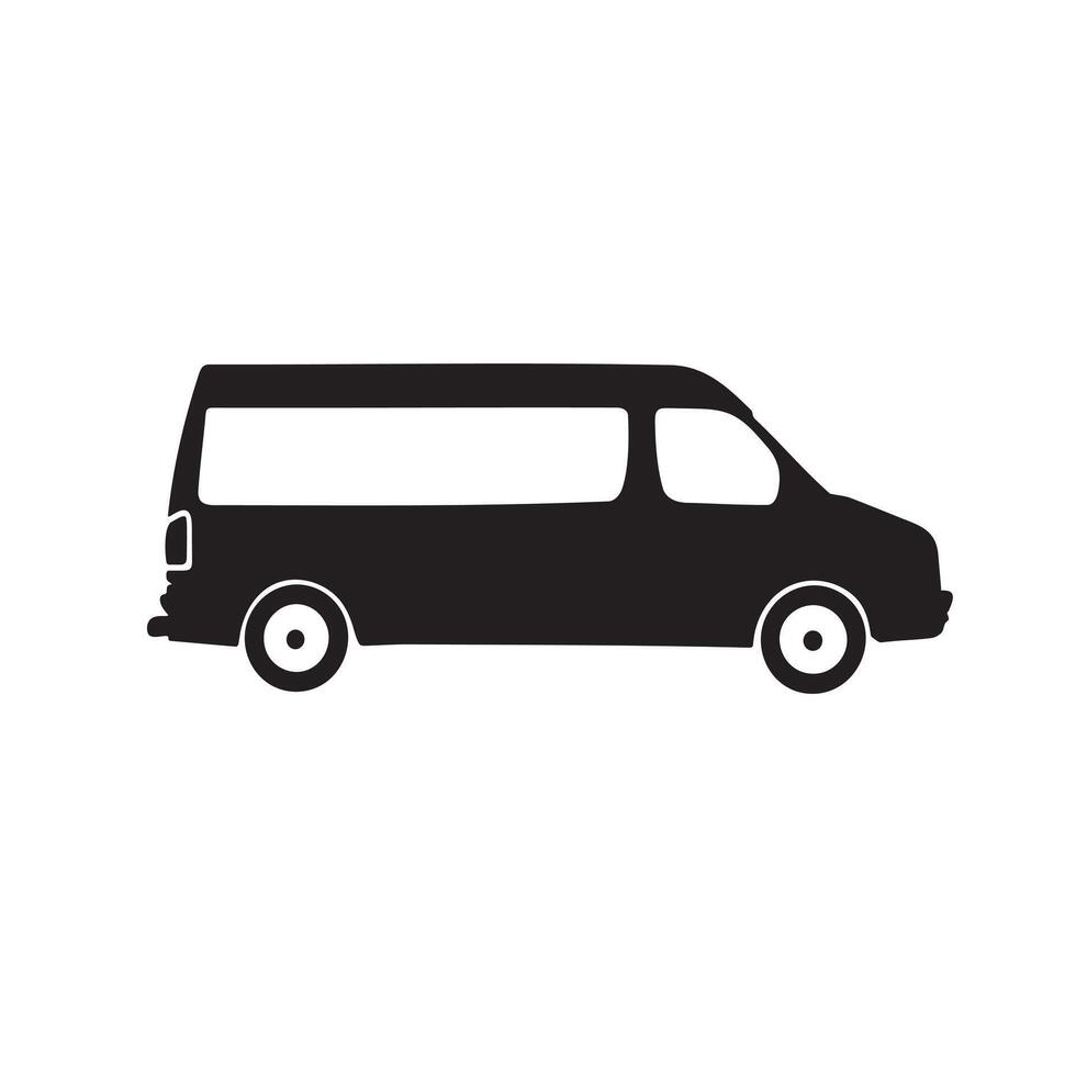 Van Icon for Delivery, Travel, and Logistic Applications vector