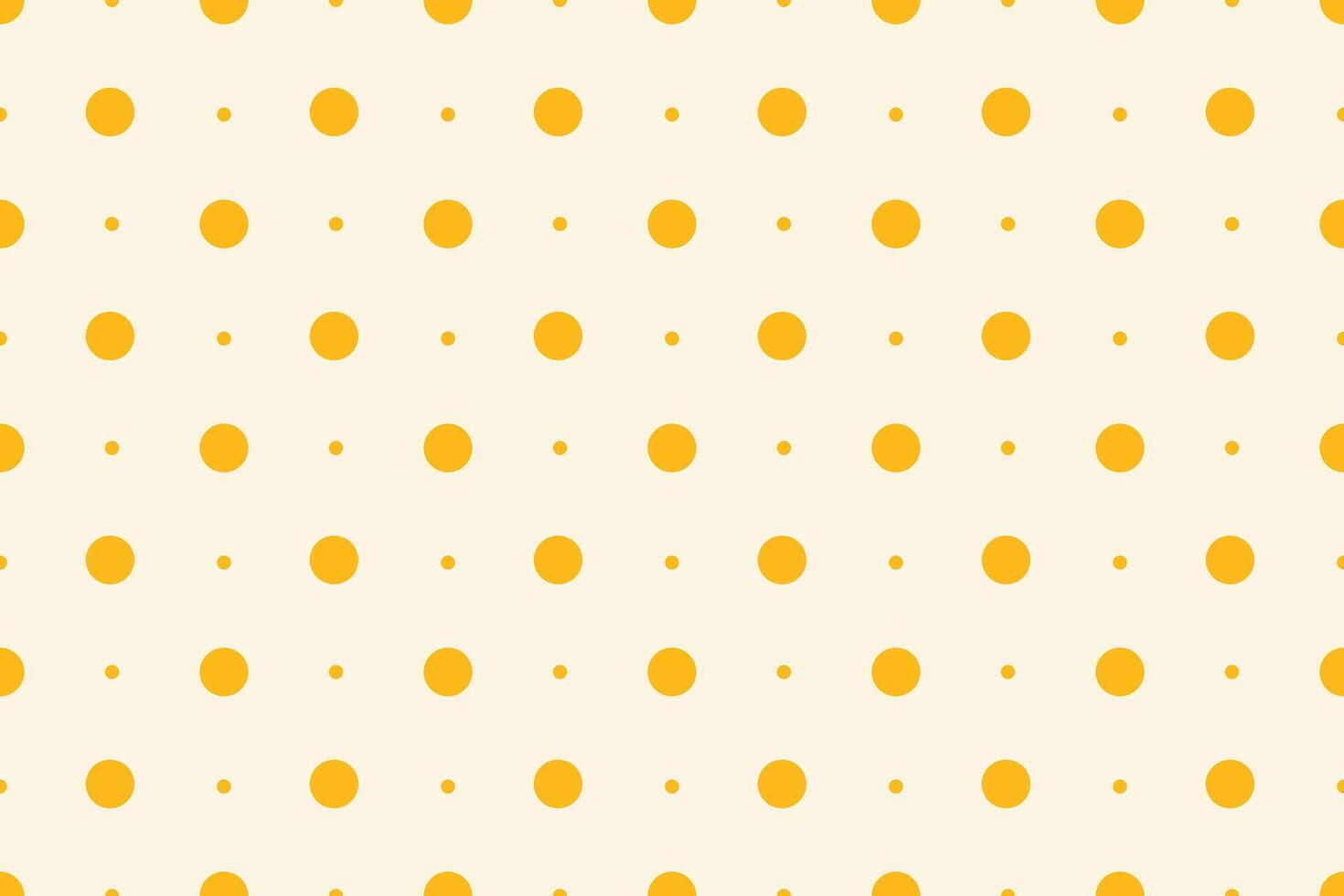 spring summer background yellow small big polka dot vector