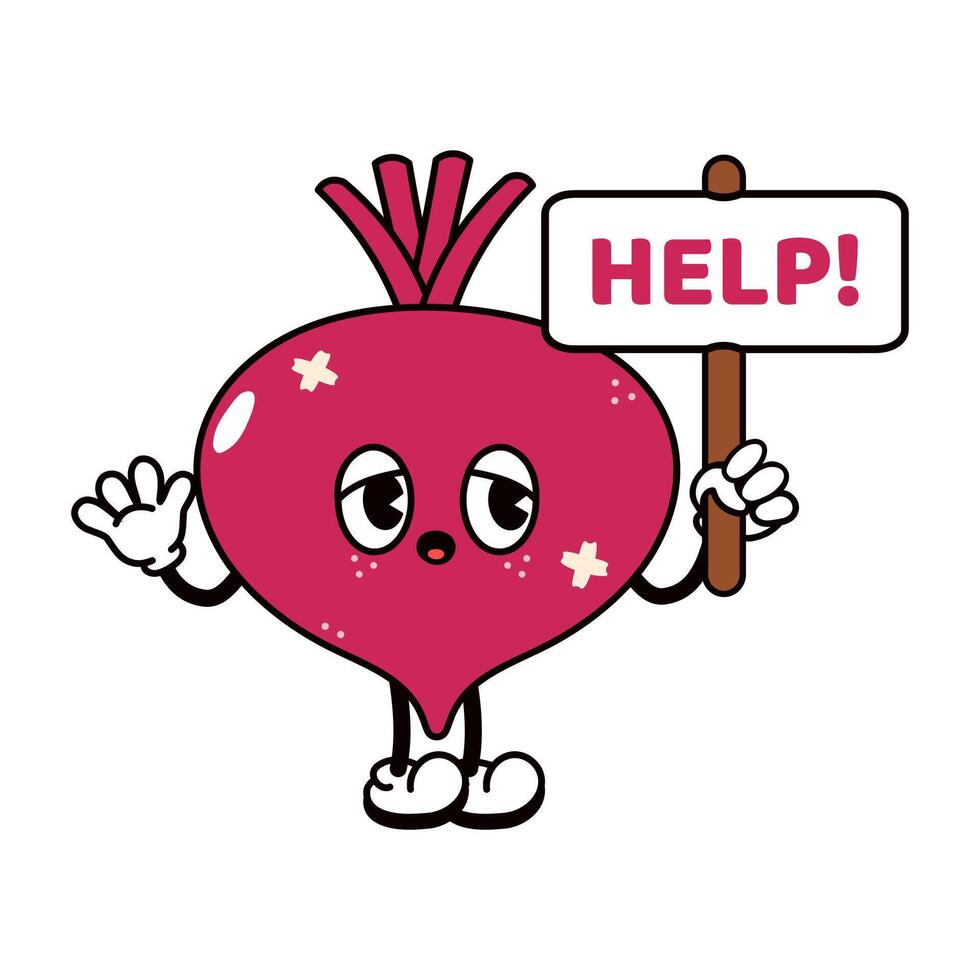Sad suffering sick cute Chinese cabbage asks for help character. flat cartoon illustration icon design. Isolated on white backgound. Suffering unhealthy Chinese cabbage character concept vector