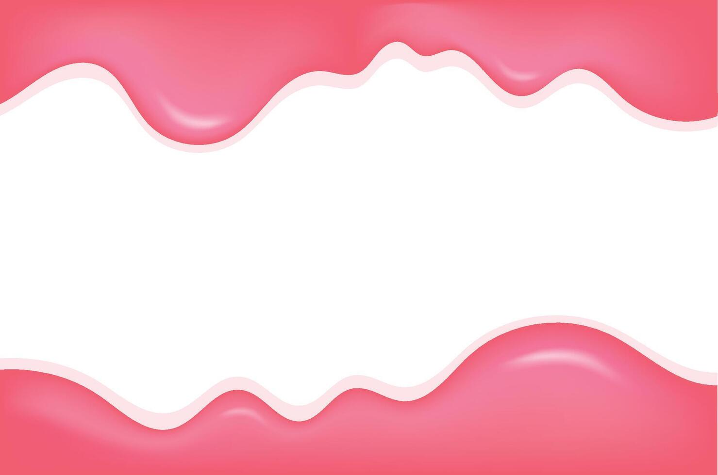 Melting Strawberry Drip Seamless Pattern for Food and Dessert Backgrounds vector