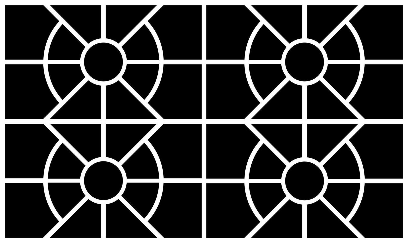 A Black and White Geometric Pattern with Grid and Radial Designs. blank collage frame photo part or picture mockup. frame. picture college. picture frames. vector
