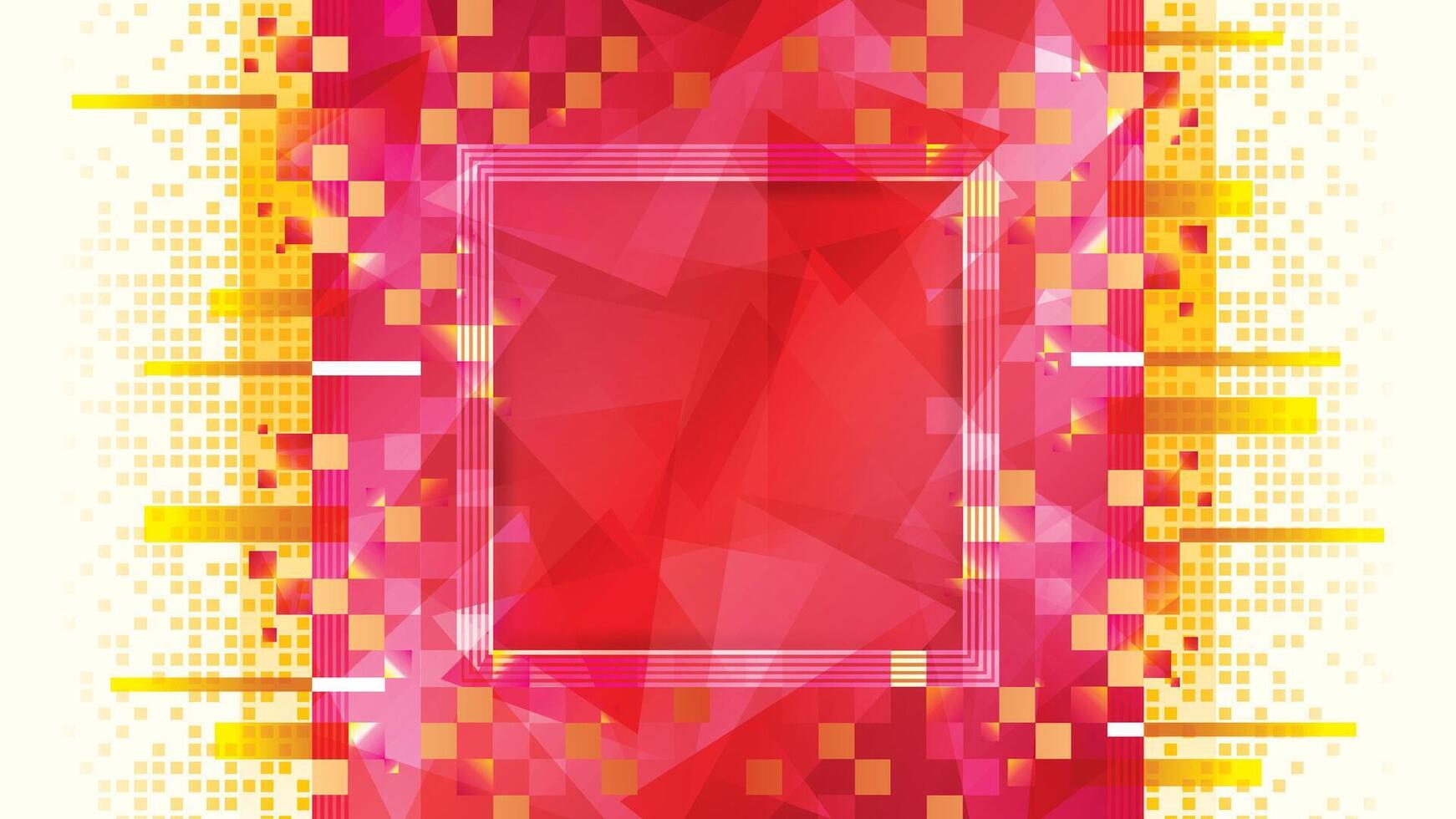 Modern polygon pixel background. Abstract Geometric pixel background, Red Pixel square design vector