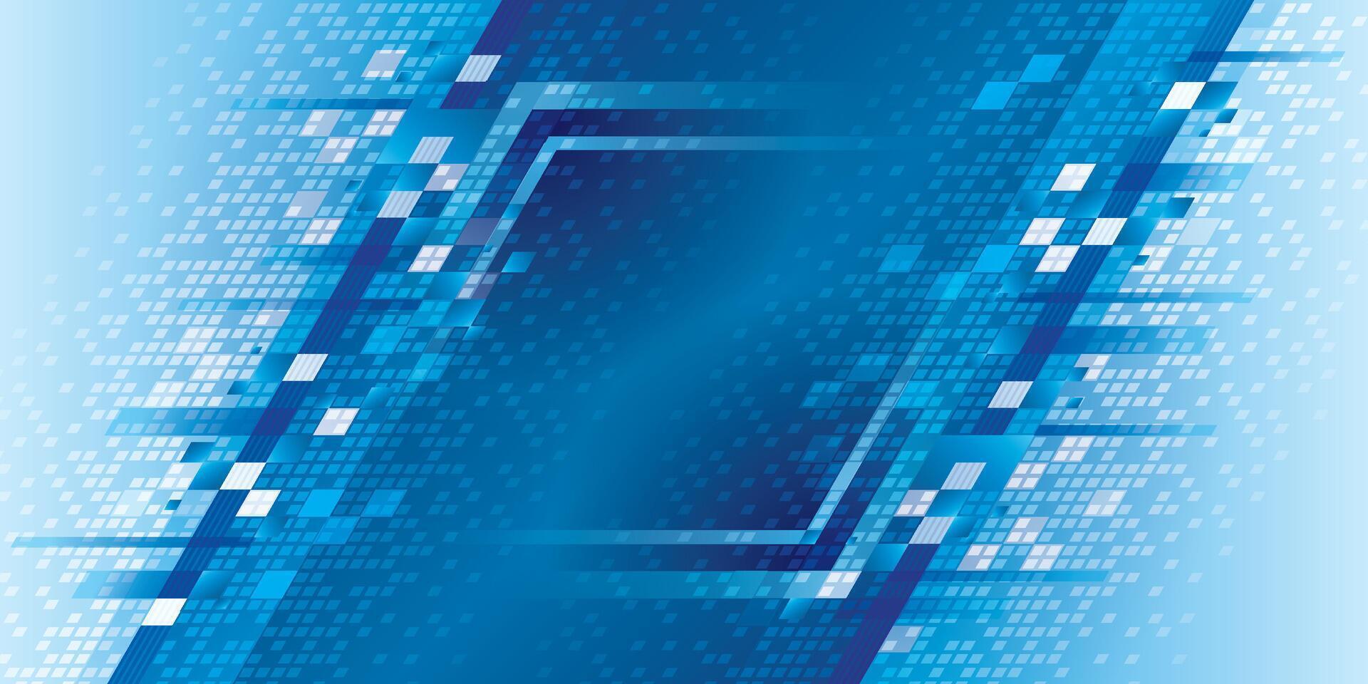 Abstract Blue geometric pixel background, Modern polygon pixel background. Pixel art design, Creative ideas for business presentations, template, banner, invitation card vector