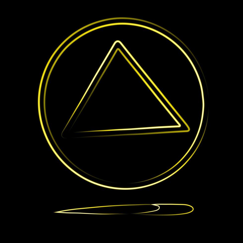 Korean dalgona game with a triangle challenge. vector