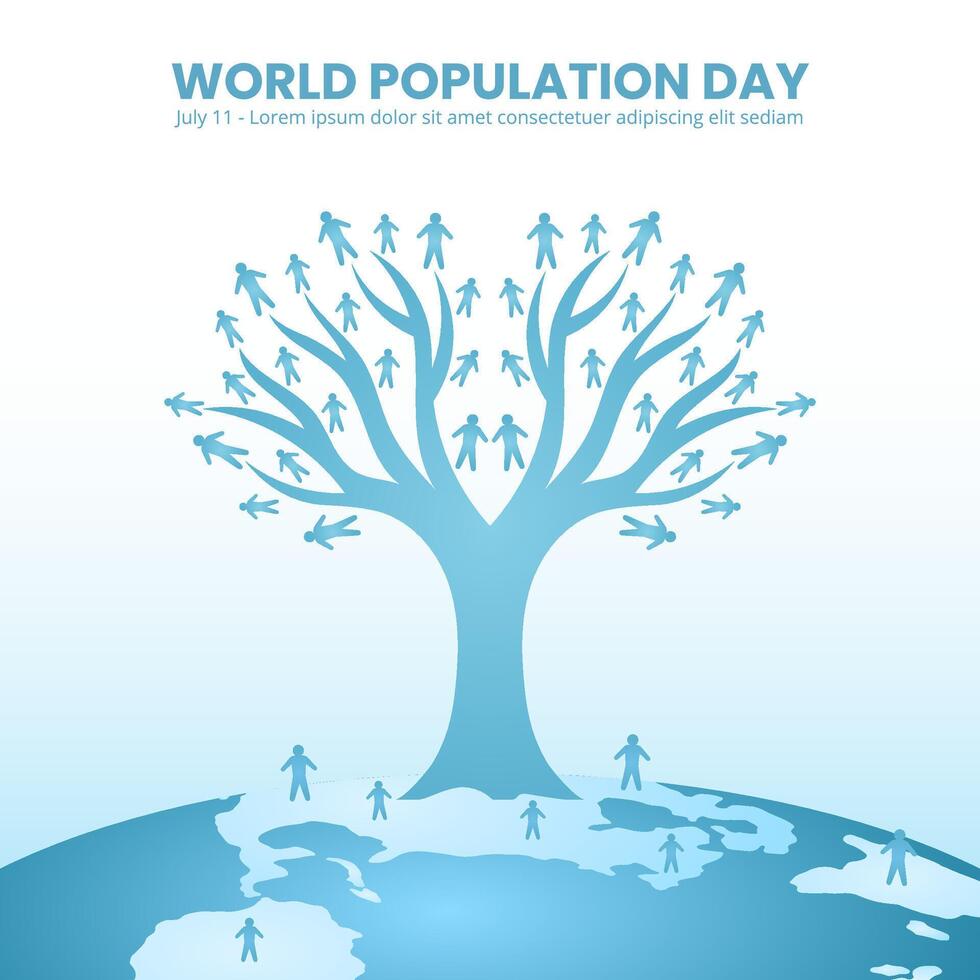 population day 5 vector