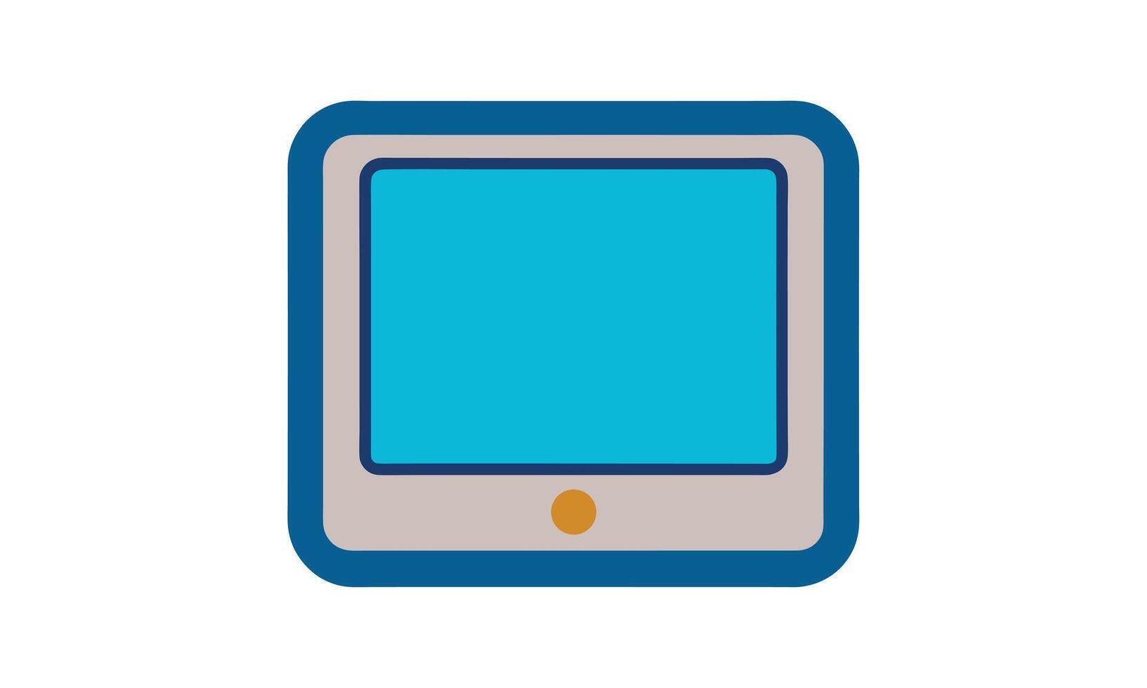 Simple tablet icon digital device technology gadget vector