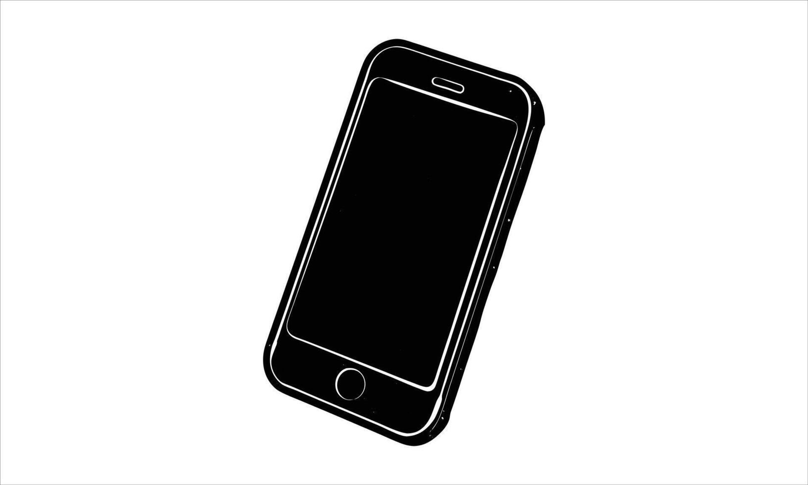 Smartphone silhouette modern mobile device icon vector