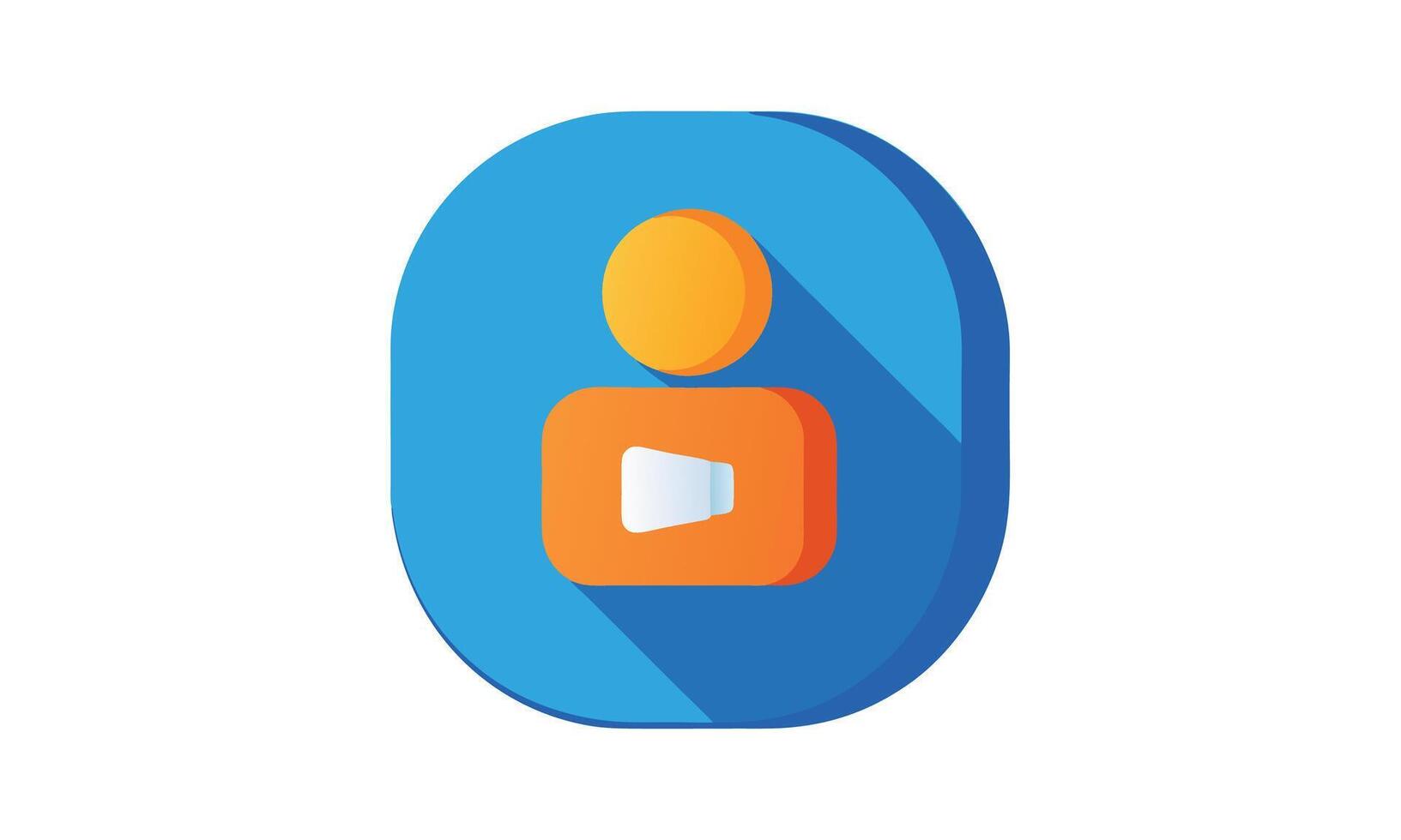 profile icon button vector