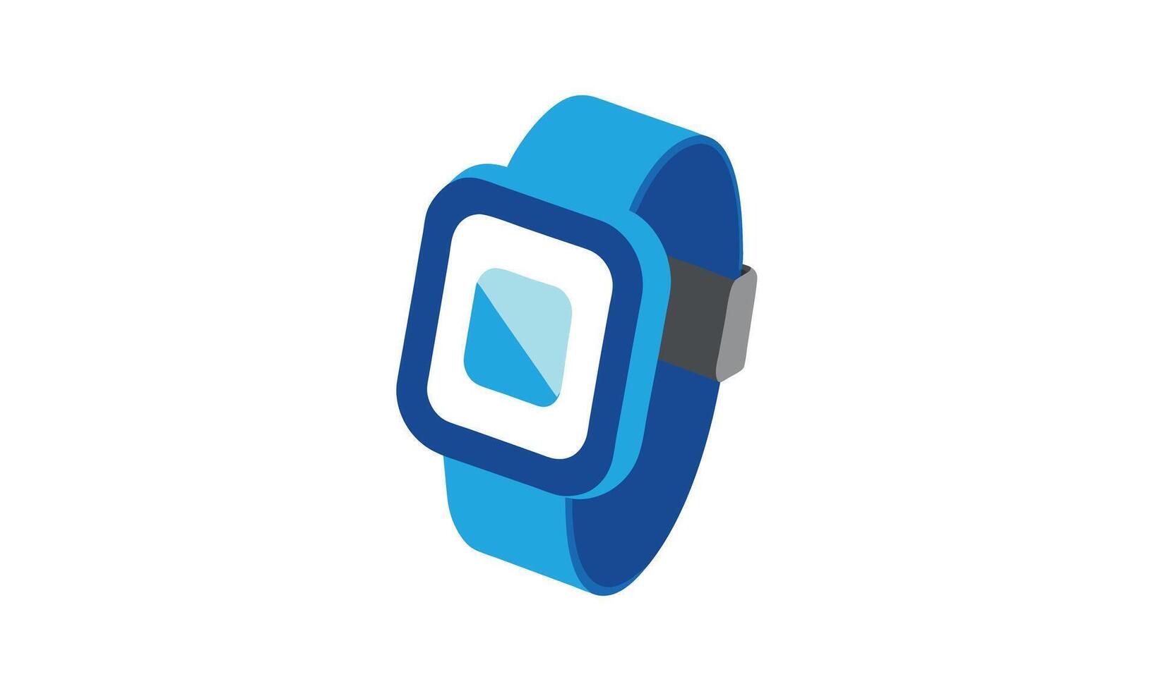 Modern smartwatch technology isometric design vector