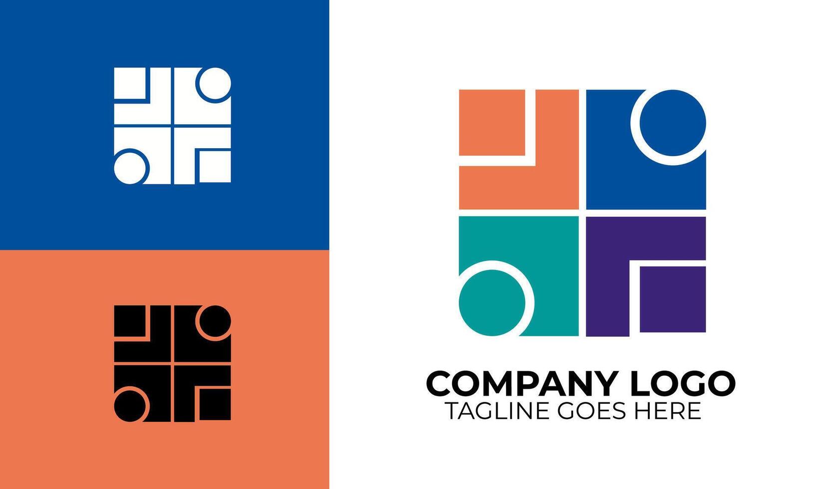 Unique Abstract Shape Logo for Distinctive Brand Identity vector