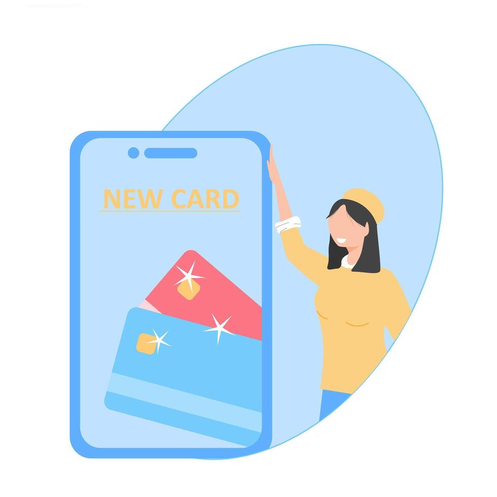 New card concept vector