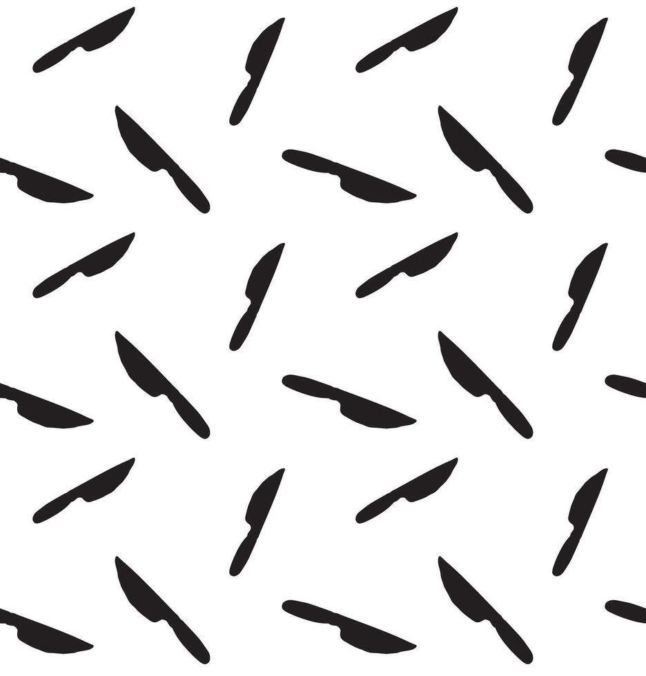 Seamless pattern of hand drawn doodle sketch knife isolated vector