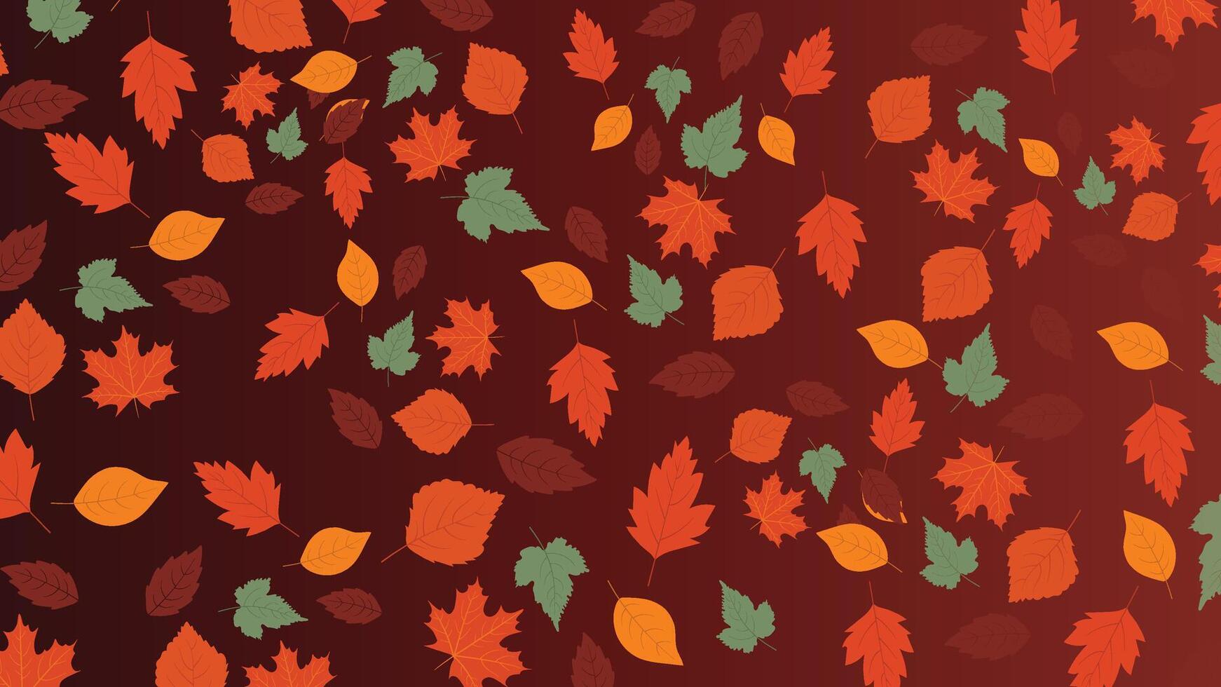 Autumn Sale Banner with Dense Leaves in Red and Orange, Ideal for Warm and Vibrant Promotions vector