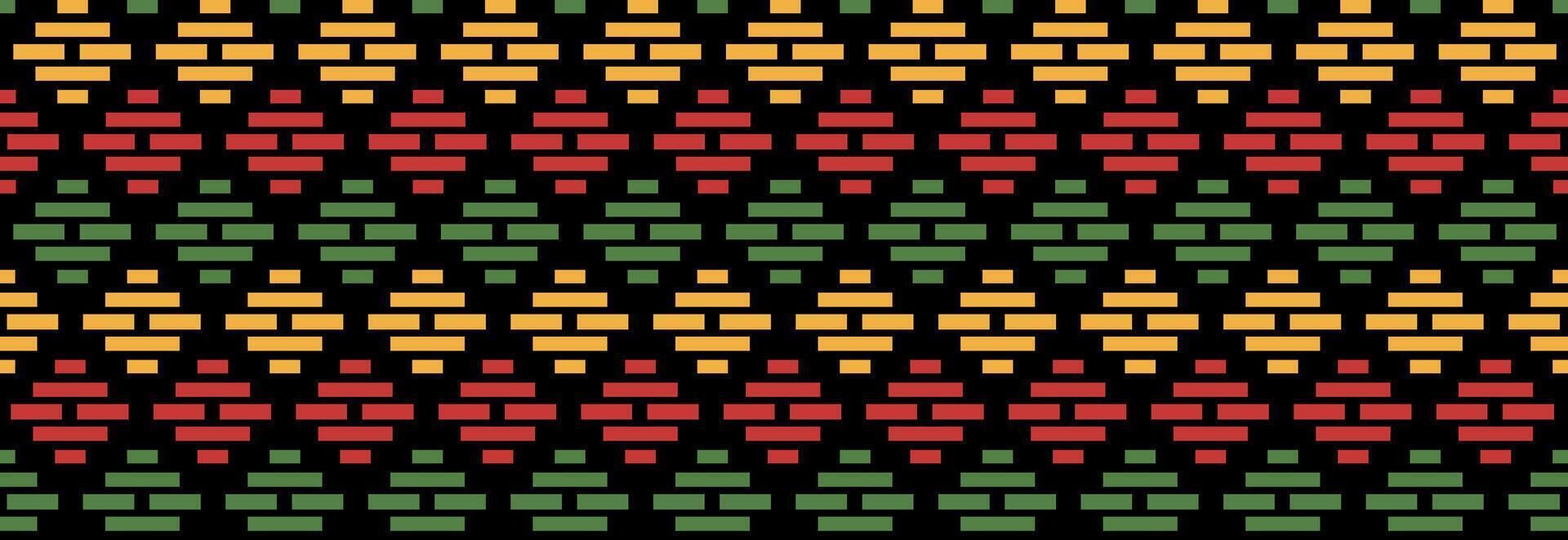 Geometric ethnic jacquard seamless pattern illustration. African aesthetic colorful rhombus repeated ornament for background, textile, fabric, banner. vector