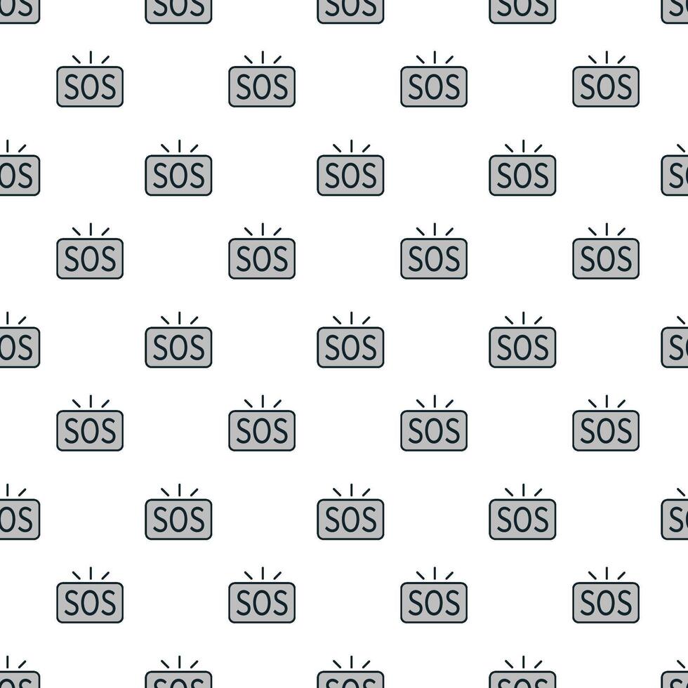 Repeated SOS signals on a uniform background vector