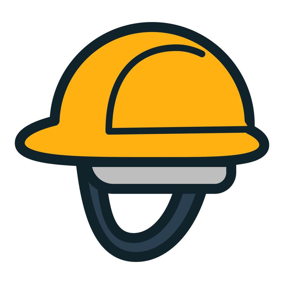 Safety awareness with helmet icon vector