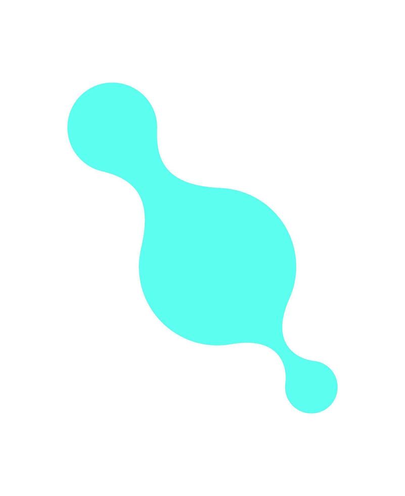 Y2K abstract metaball Shape. Modern blob shape in a retro style. Unique design pattern, cool icon, trendy element for decoration or poster. Geometric figure evokes 90s nostalgia. vector