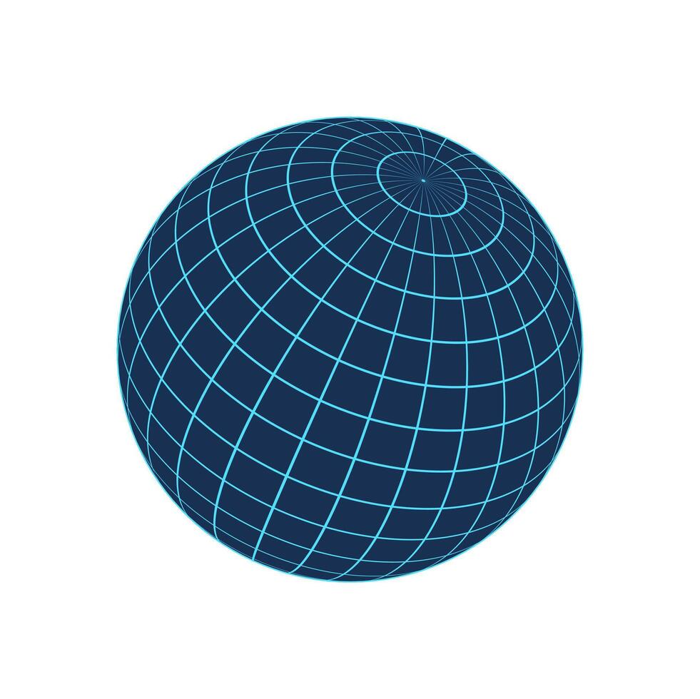 90s brutal 3d grid ball, brutal art geometric net pattern shape symbol, y2k neon mesh form graphic, cyber tech geometry wire frame element object. vector